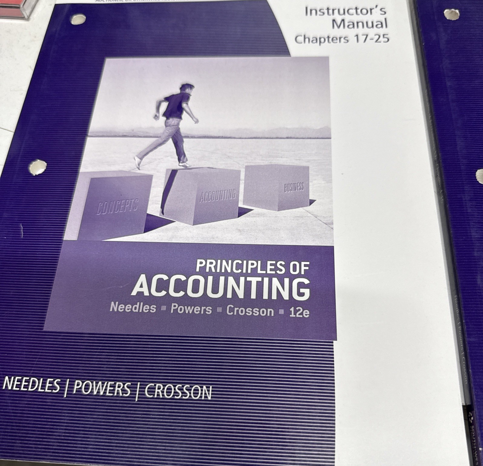 Principles of Accounting Susan V., Needles, Belverd E., Chapter 1-6&17-25