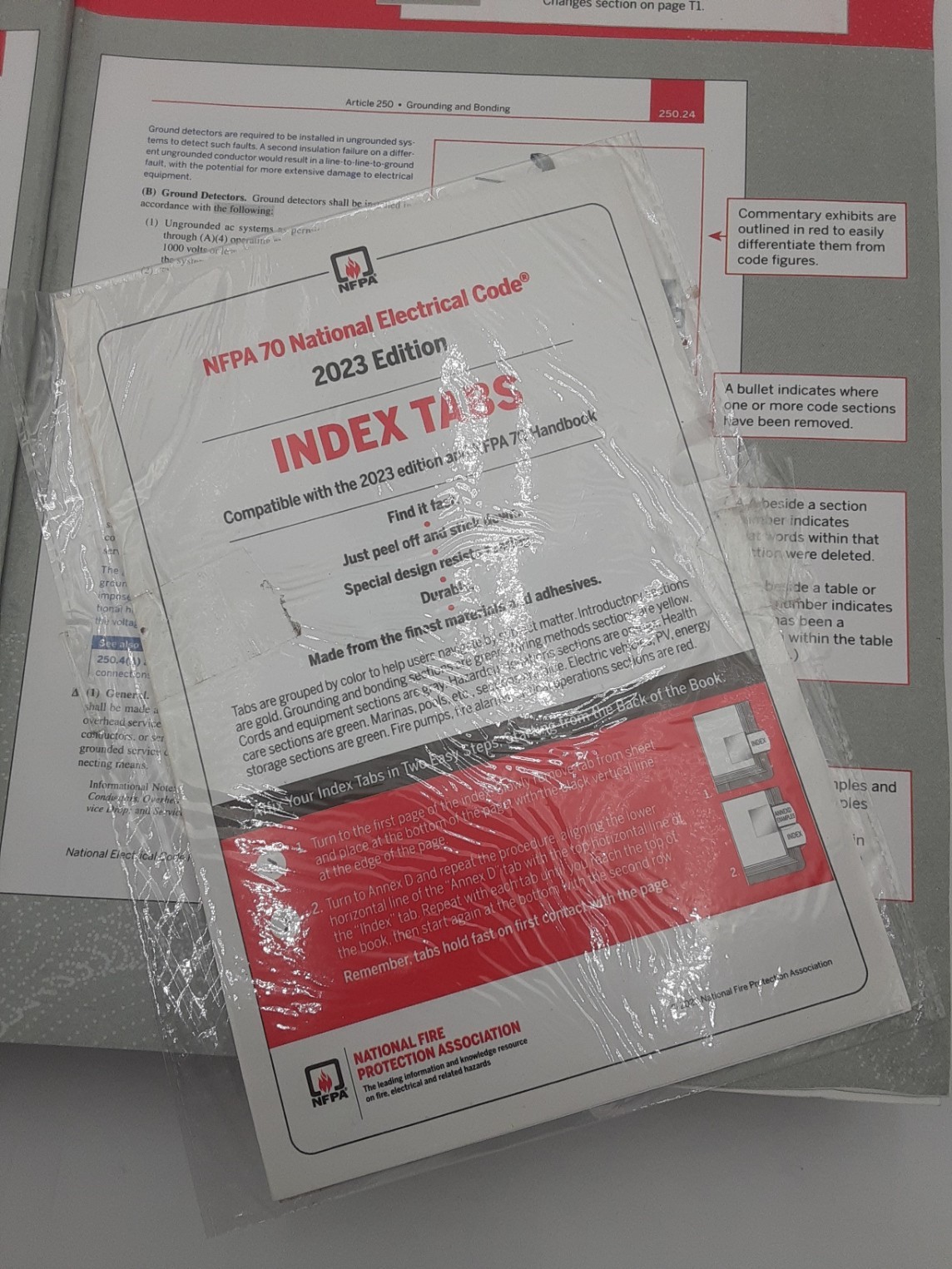 NFPA 70 National Electric Code Handbook HC + Tabs Unused 9781455929078