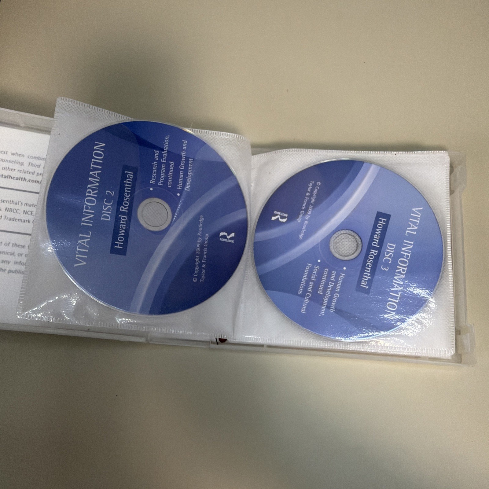 CD Vital Information & Review Questions for NCE CPCE State Exam (Missing Disc 1)