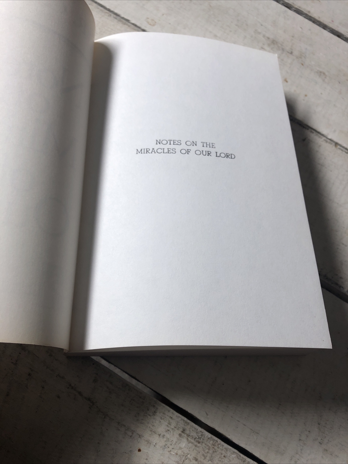 Notes on the Miracles of Our Lord Best seller Paperback