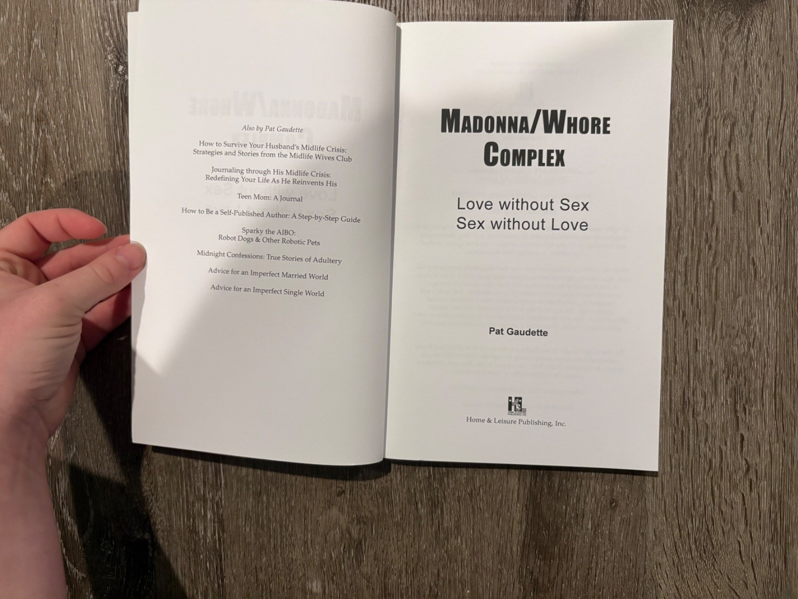 Madonna/Whore Complex: Love without Sex; Sex without Love by Gaudette