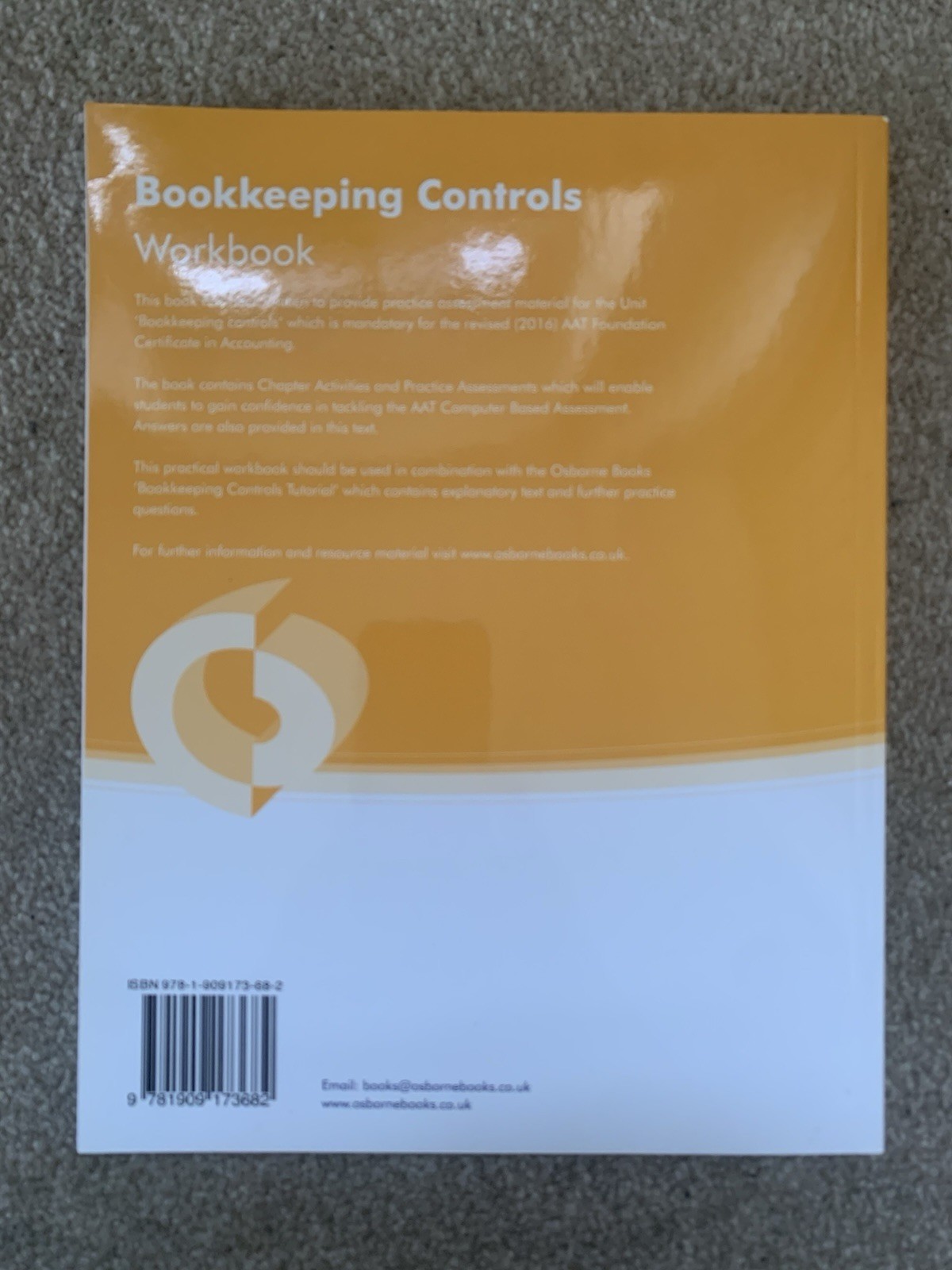 5 FOUNDATION CERTIFICATE IN ACCOUNTING WORKBOOKS IOSBOURNE BOOKS