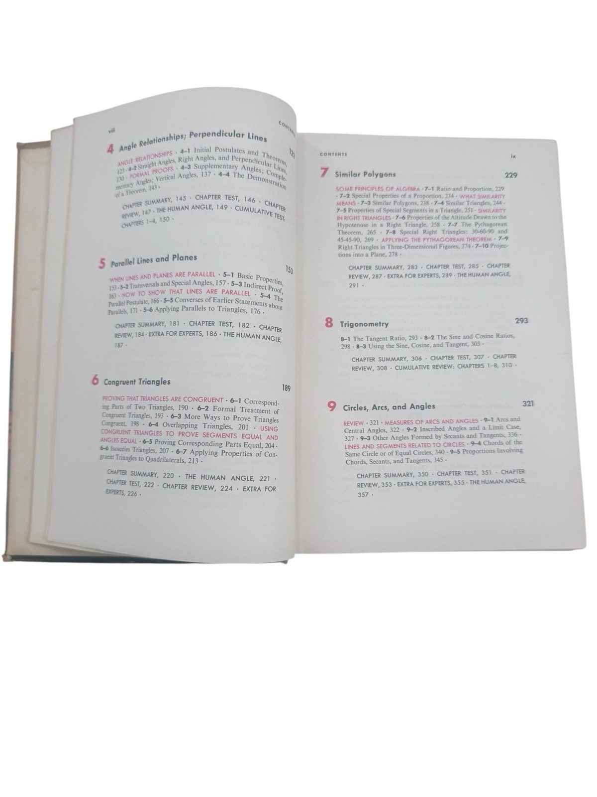 Modern Geometry Structure And Method 1965 By Jurgensen, Donnelly, & Dolciani