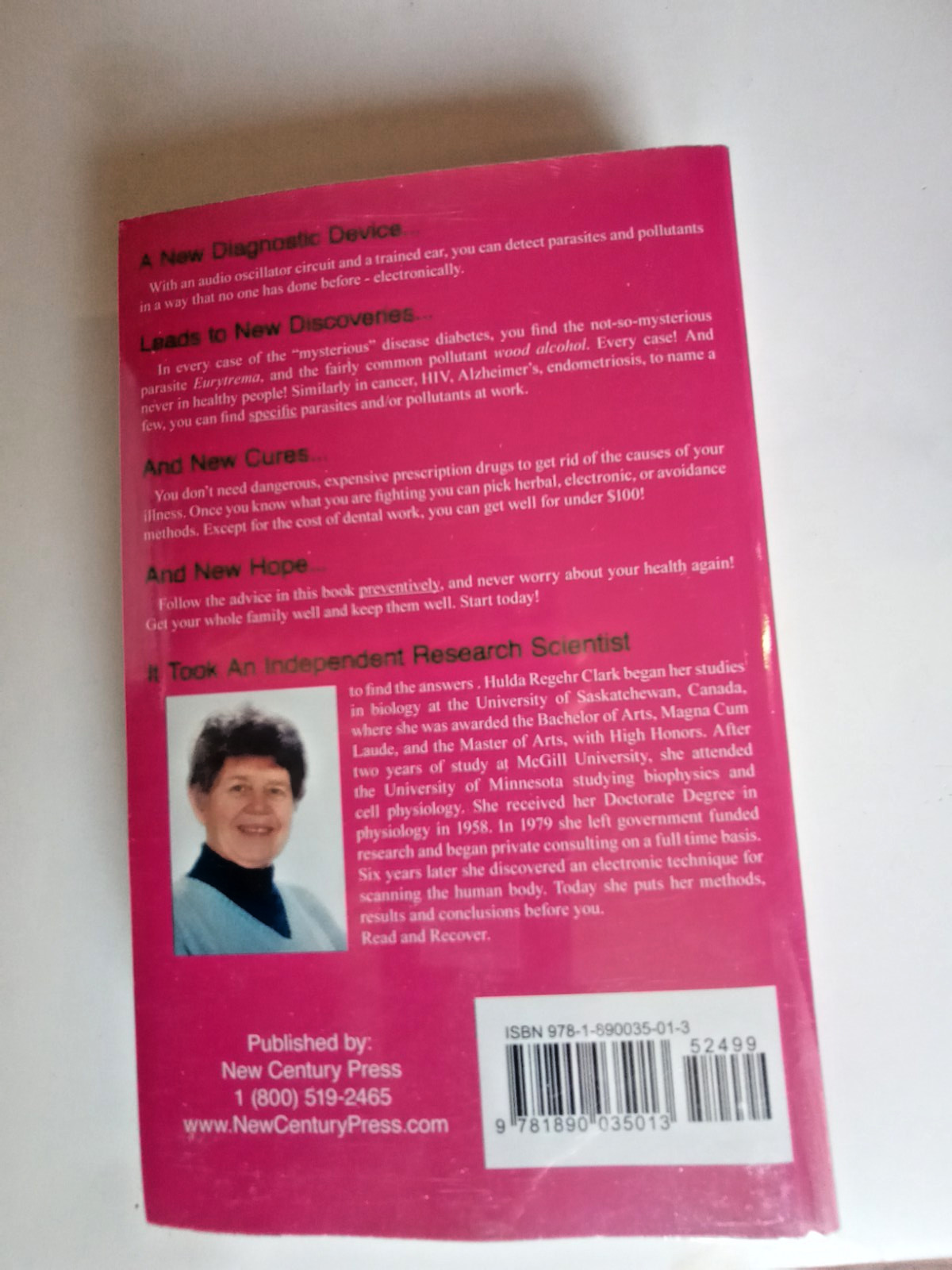 Cure for All Diseases by Hulda Regehr Clark (Trade Paperback)