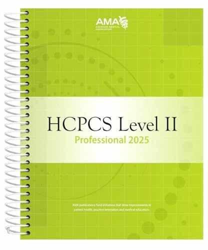 HCPCS 2025 Level II – Spiral-bound, by American Medical Association – Very Good