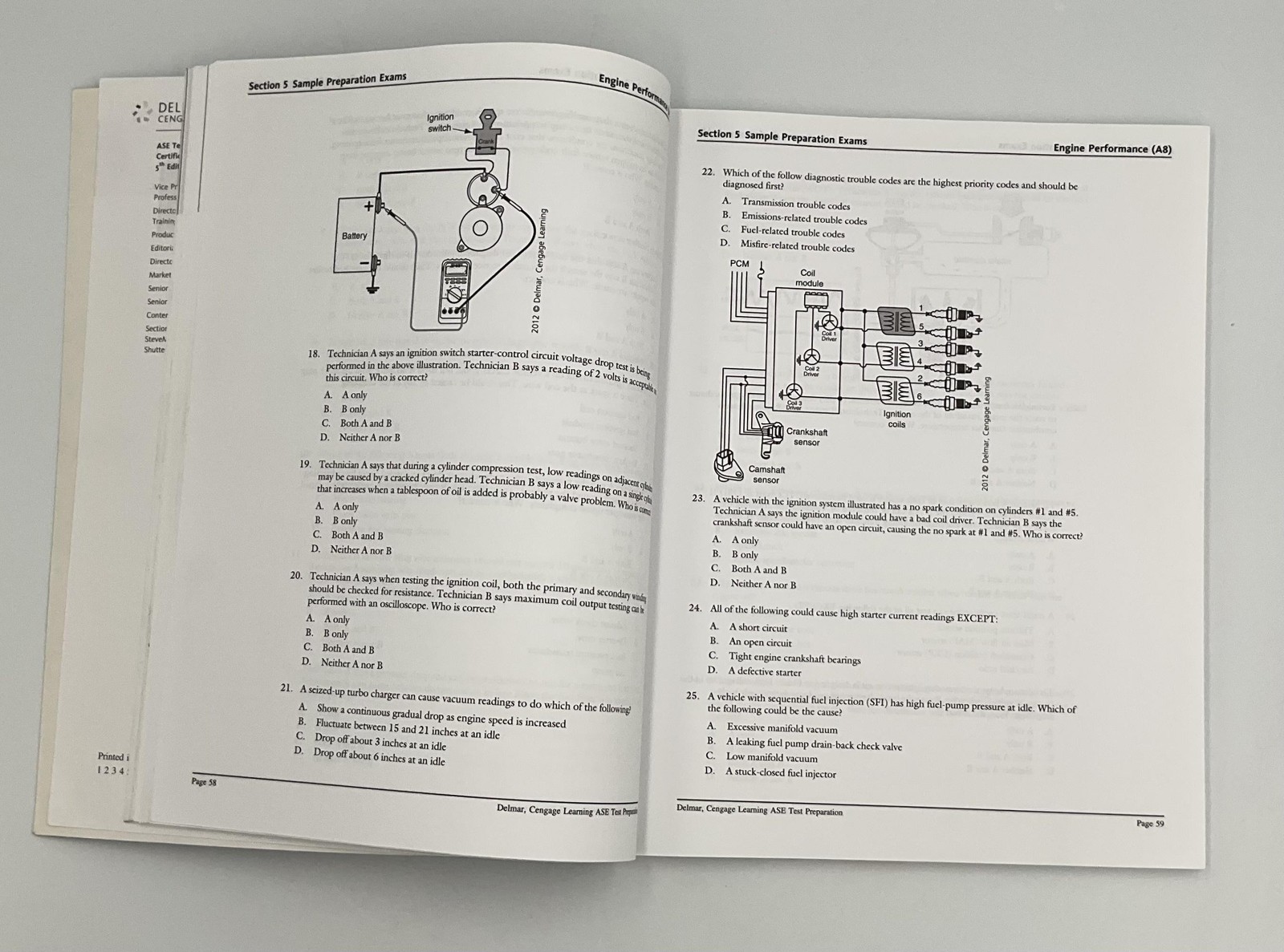 Engine Performance Delmar Cengage Learning Paperback A8 2012 USA