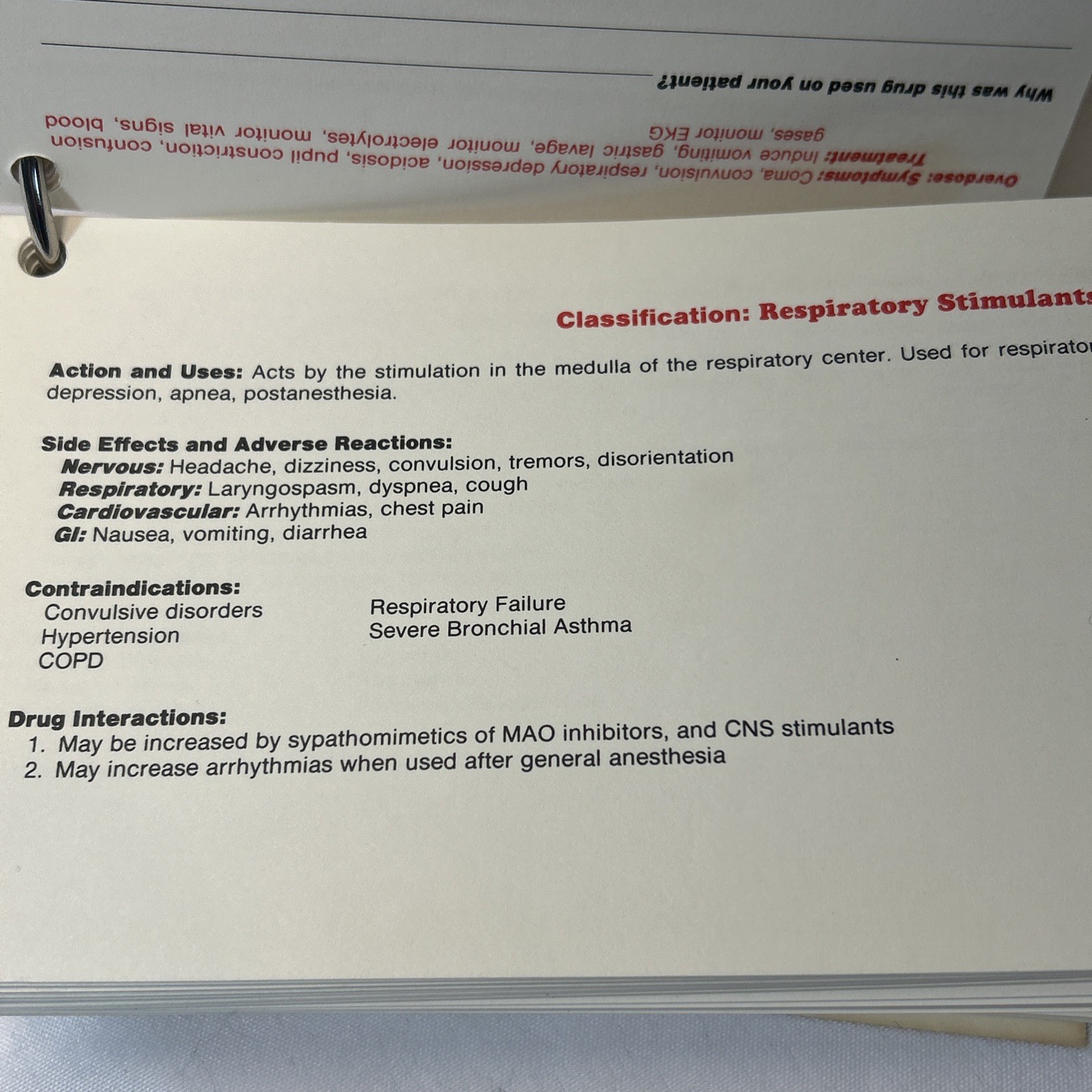 Medication Cards For Clinical Use Revised 1985 Edition Best Seller Expanded Edit