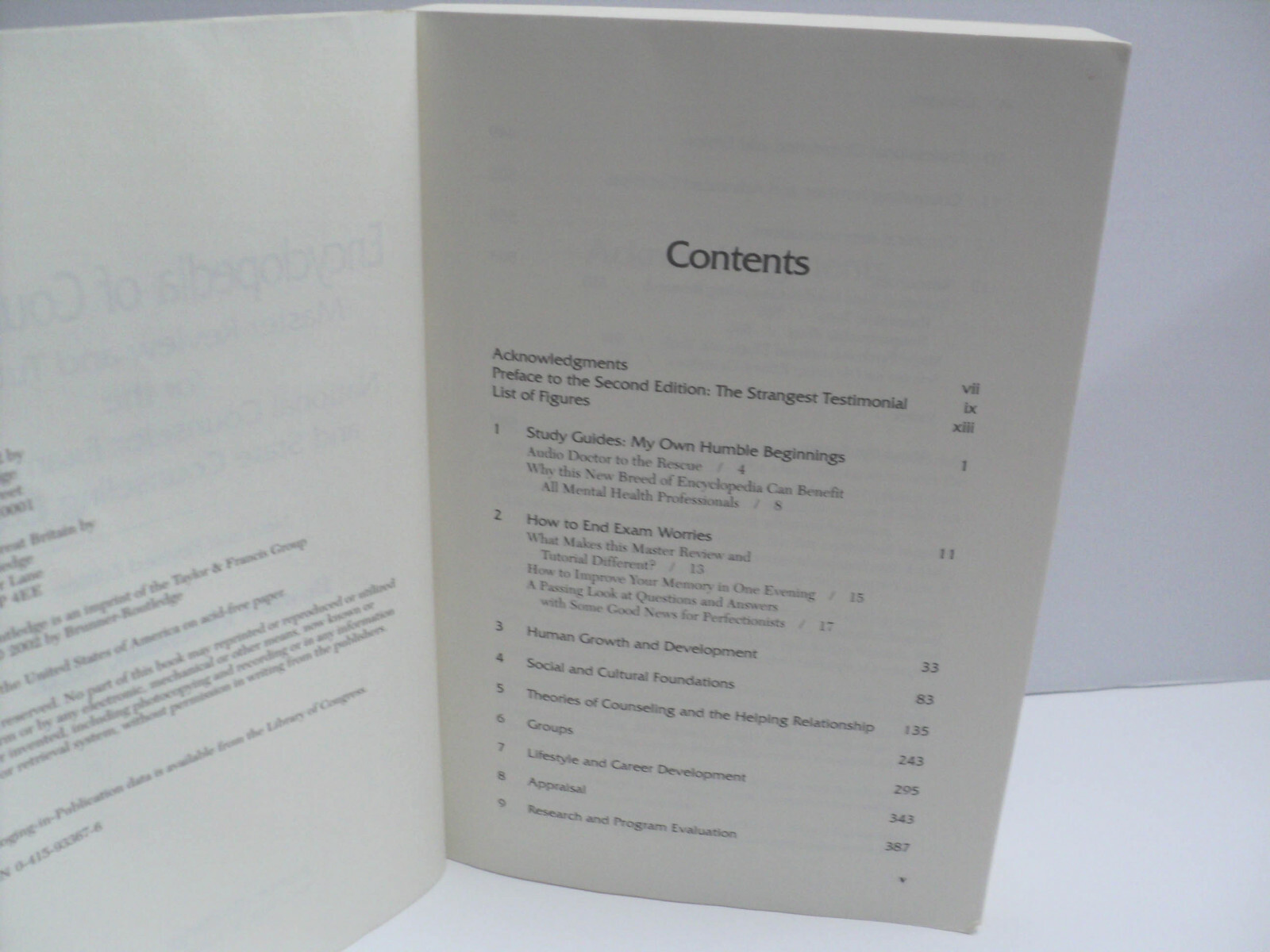 Encyclopedia of Counseling (2002) Paperback by Howard Rosenthal Very Good