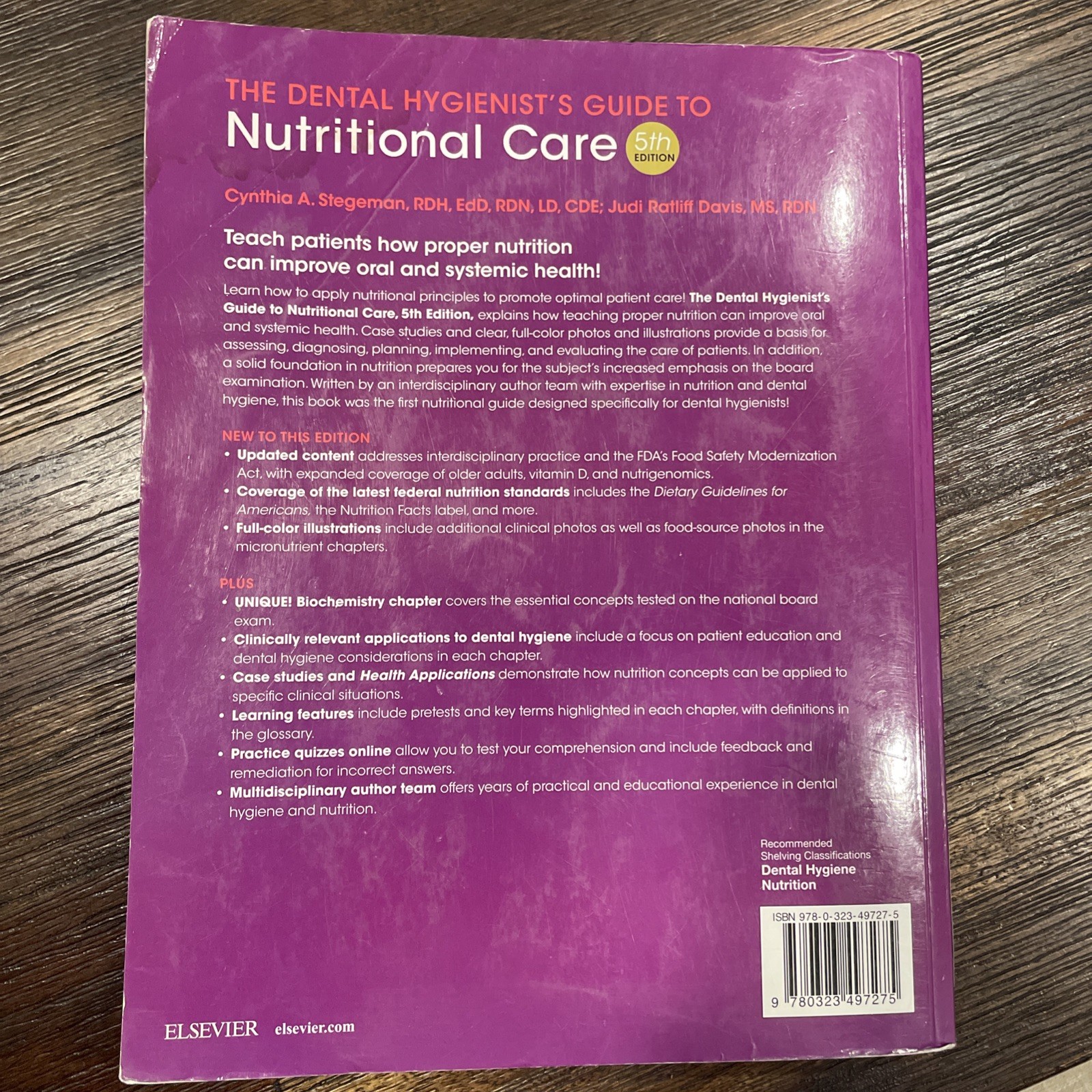 Dental Hygienist’s Guide to Nutritional Care 5th Edition – Paperback