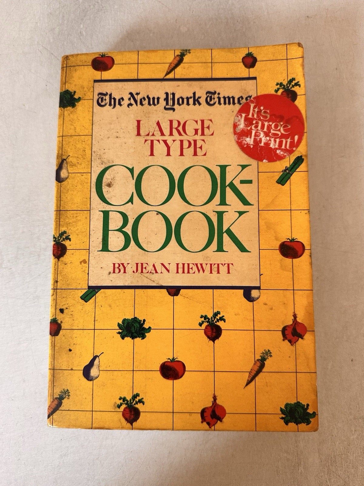 The New York Times Large Type Cookbook by Jean Hewitt 1984