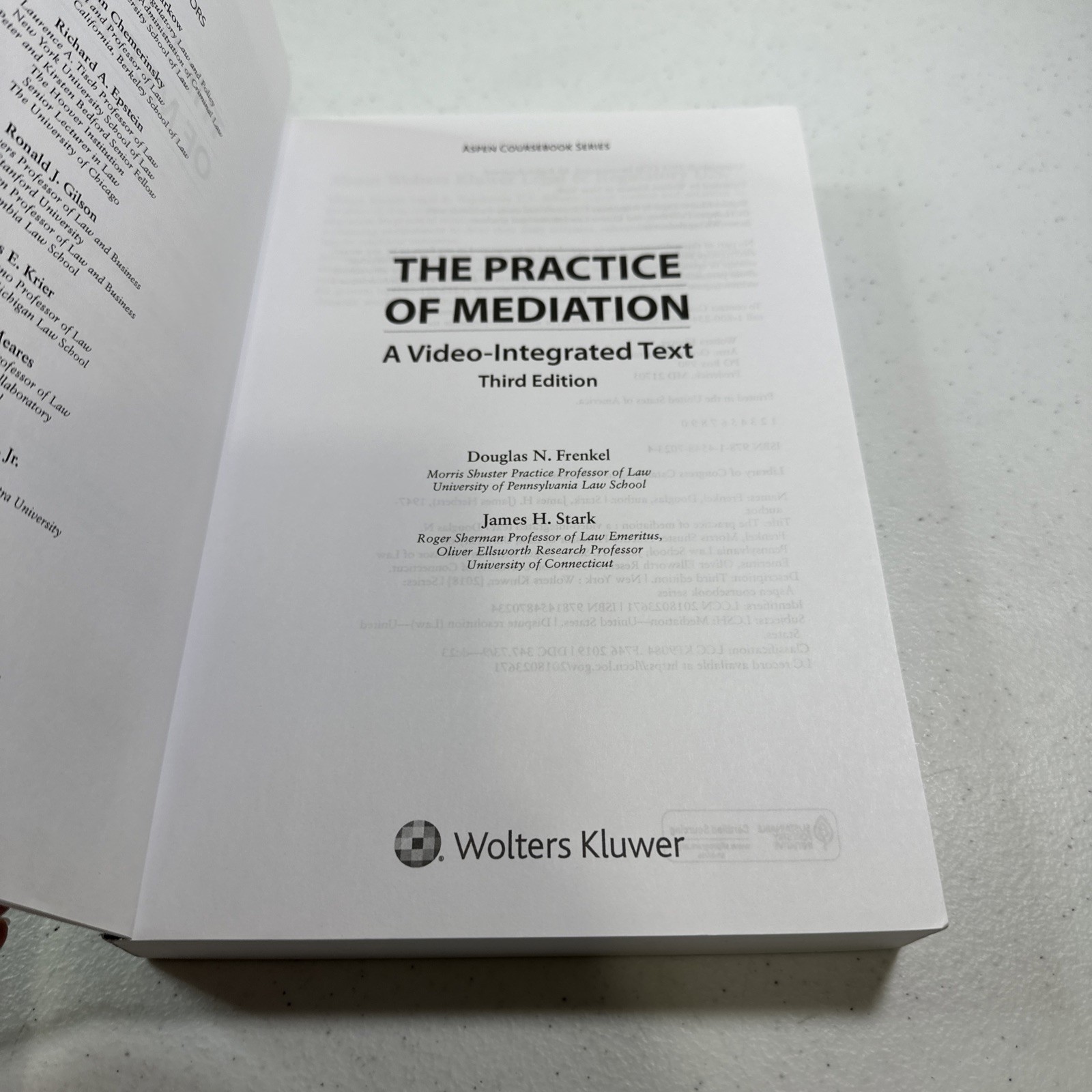 The Practice of Mediation: A Video-Integrated Text (Aspen Coursebook)