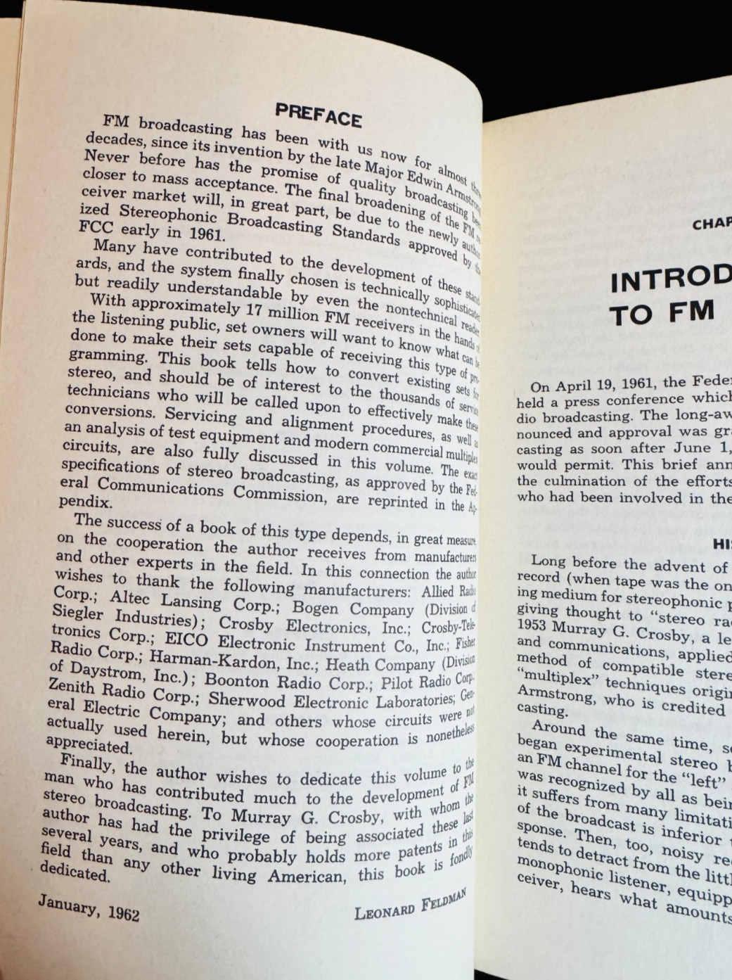 FM MULTIPLEXING FOR STEREO By Leonard Feldman, 160 Pages, 2nd Printing 1963 EX