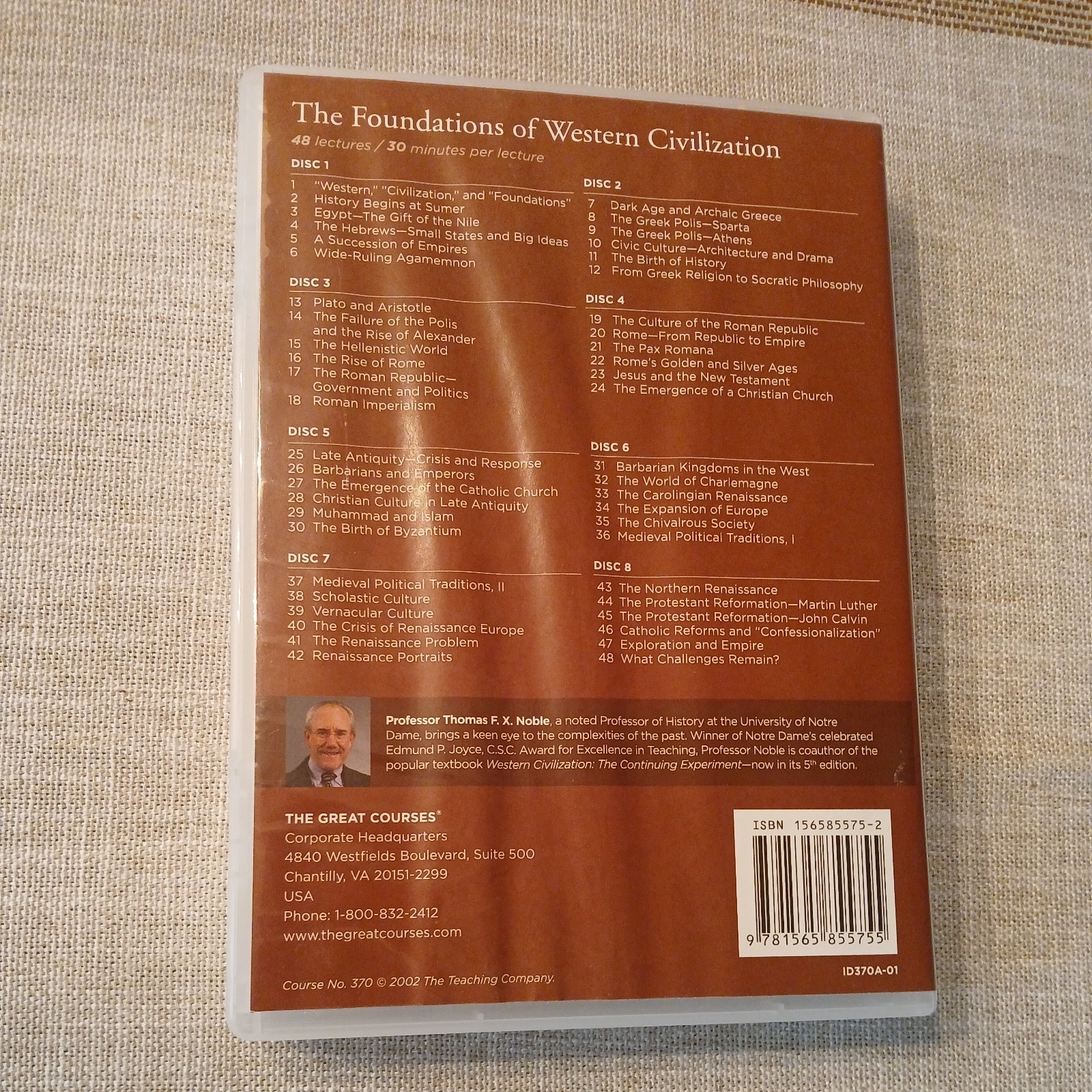 GREAT COURSES HISTORY OF THE UNITED STATES 2ND EDITION & WESTERN CIVILIZATION