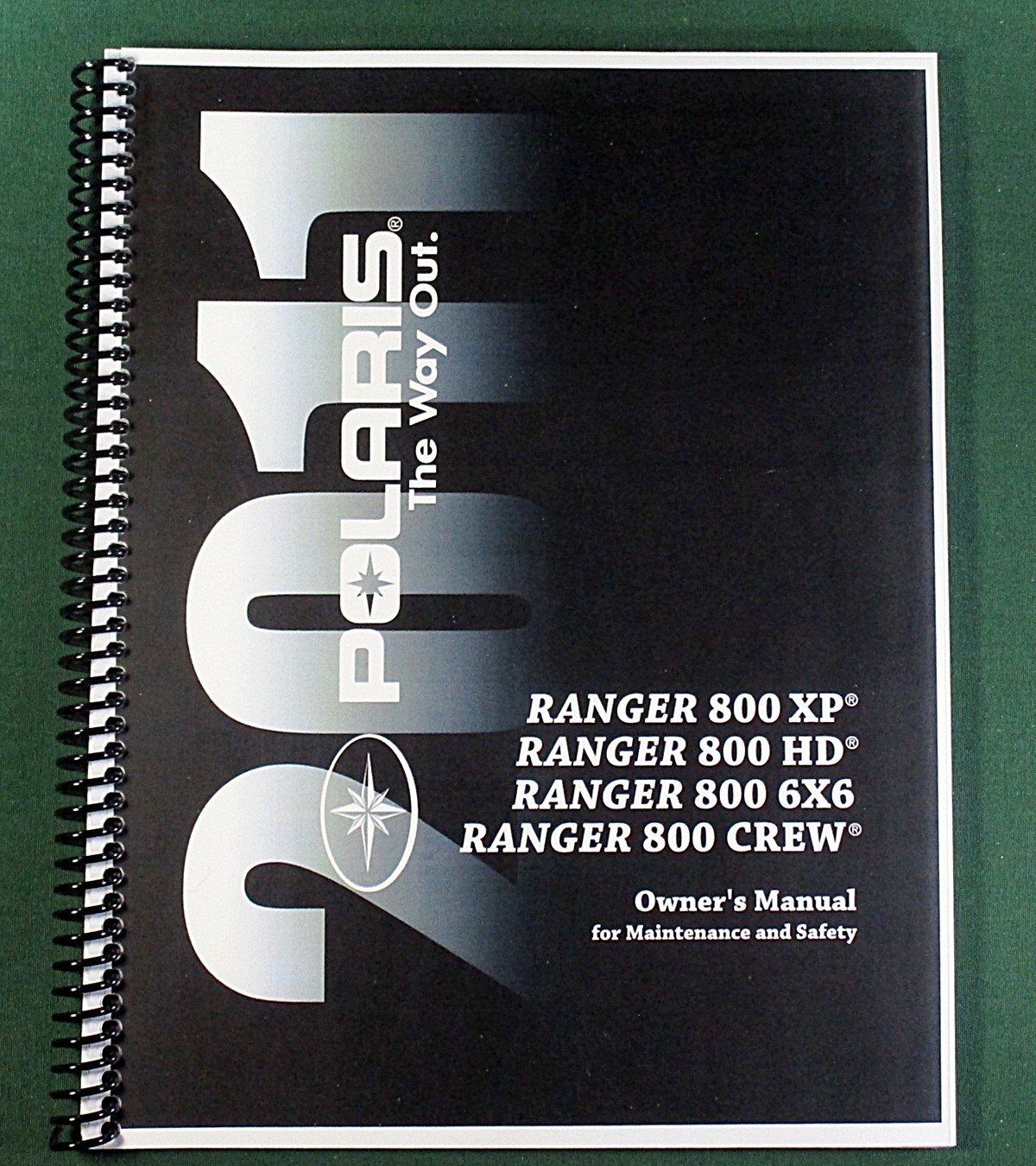 2011 Polaris Ranger 800 XP Owner’s Manual: 132 Pages & Protective Covers!