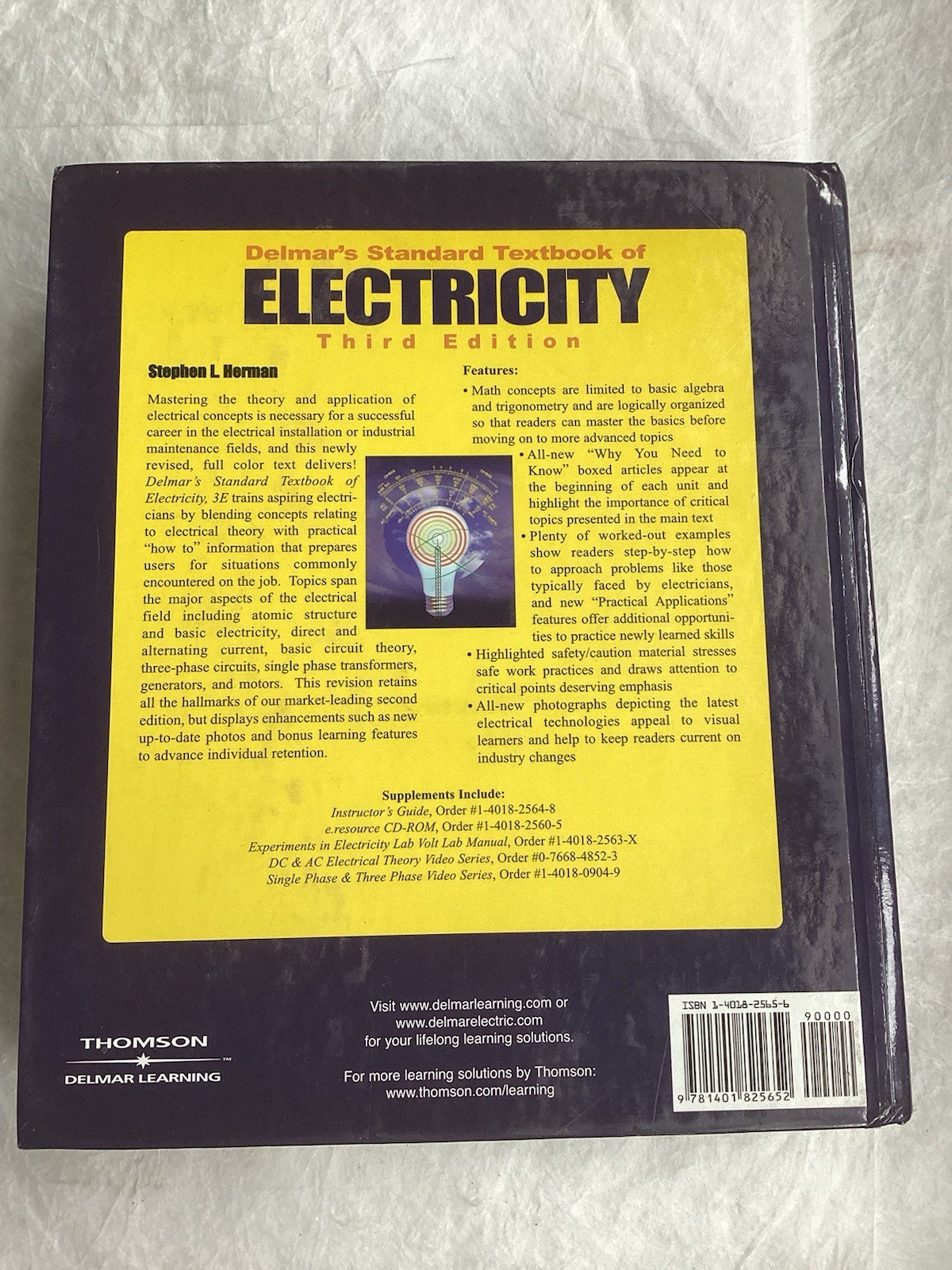 Delmar’s Standard Textbook of Electricity, 3E – hardcover Herman, Stephen …