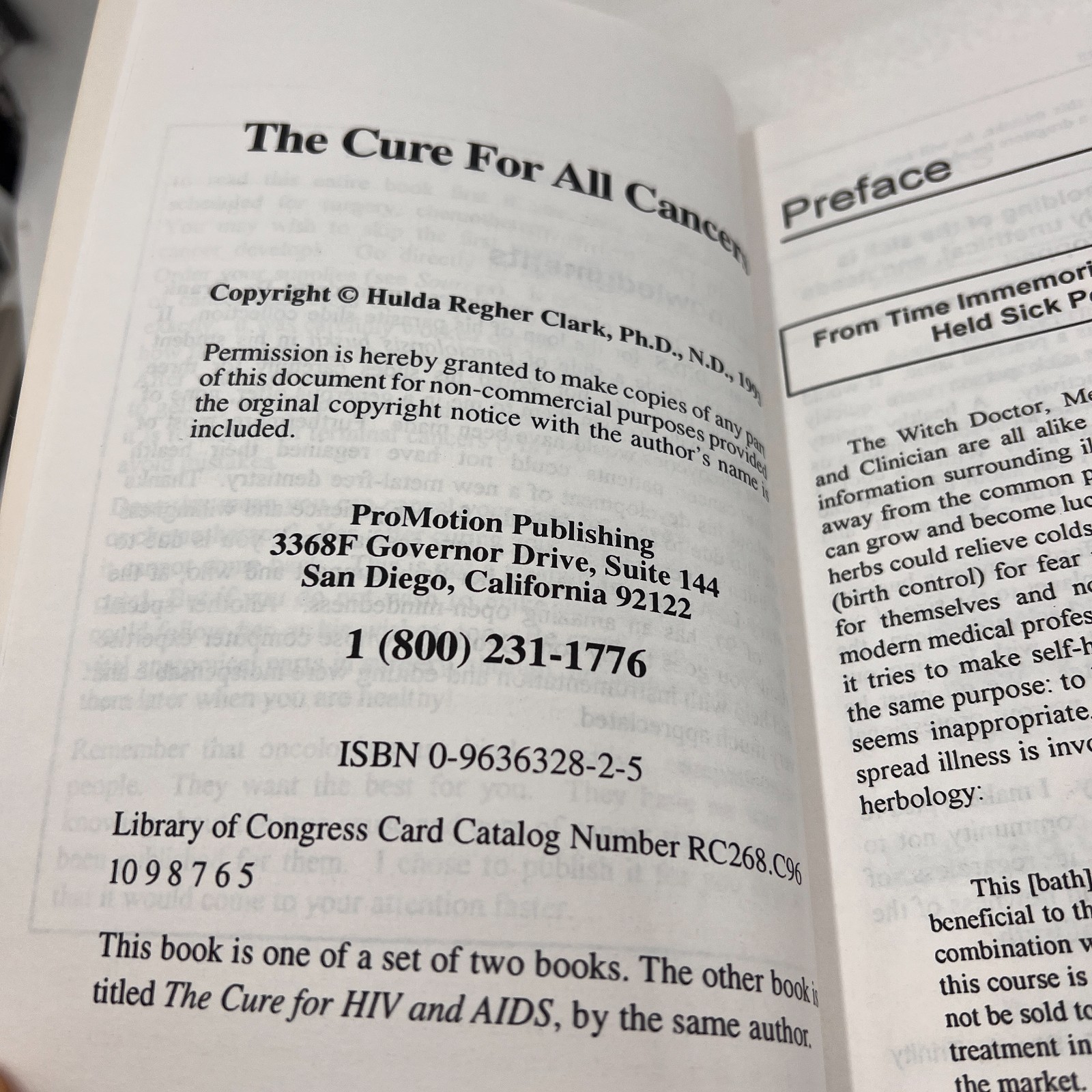 The Cure for All Cancers by Hulda Regahr Clark PhD 1993 Paperback-VG