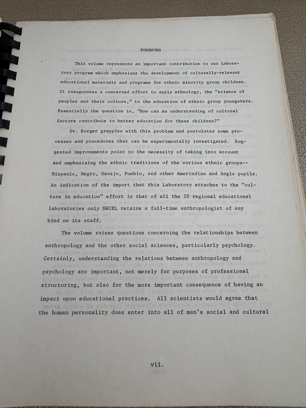 Ethno-Pedagogy Manual Cross Cultural Teaching SWCEL Albuquerque 1968 + Papers