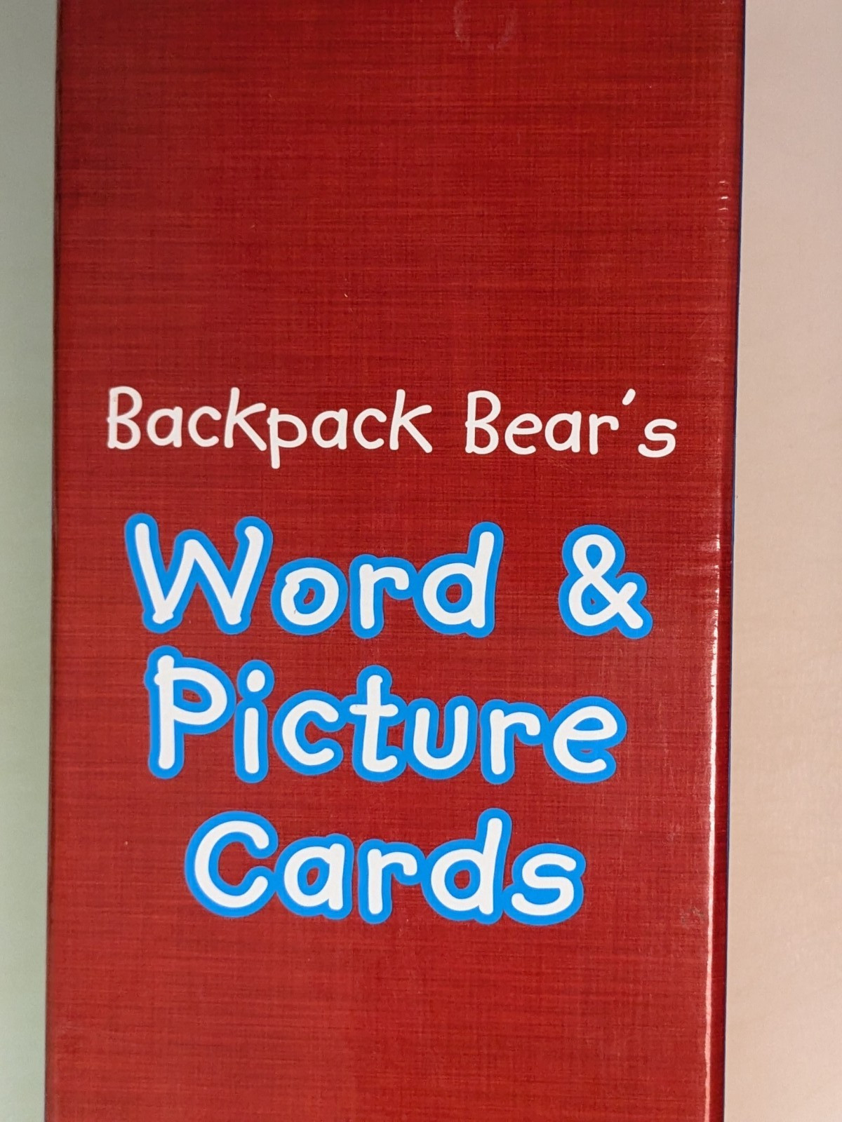 Backpack Bear’s Word & Picture Cards, Starfall Education. 223 Picture Cards