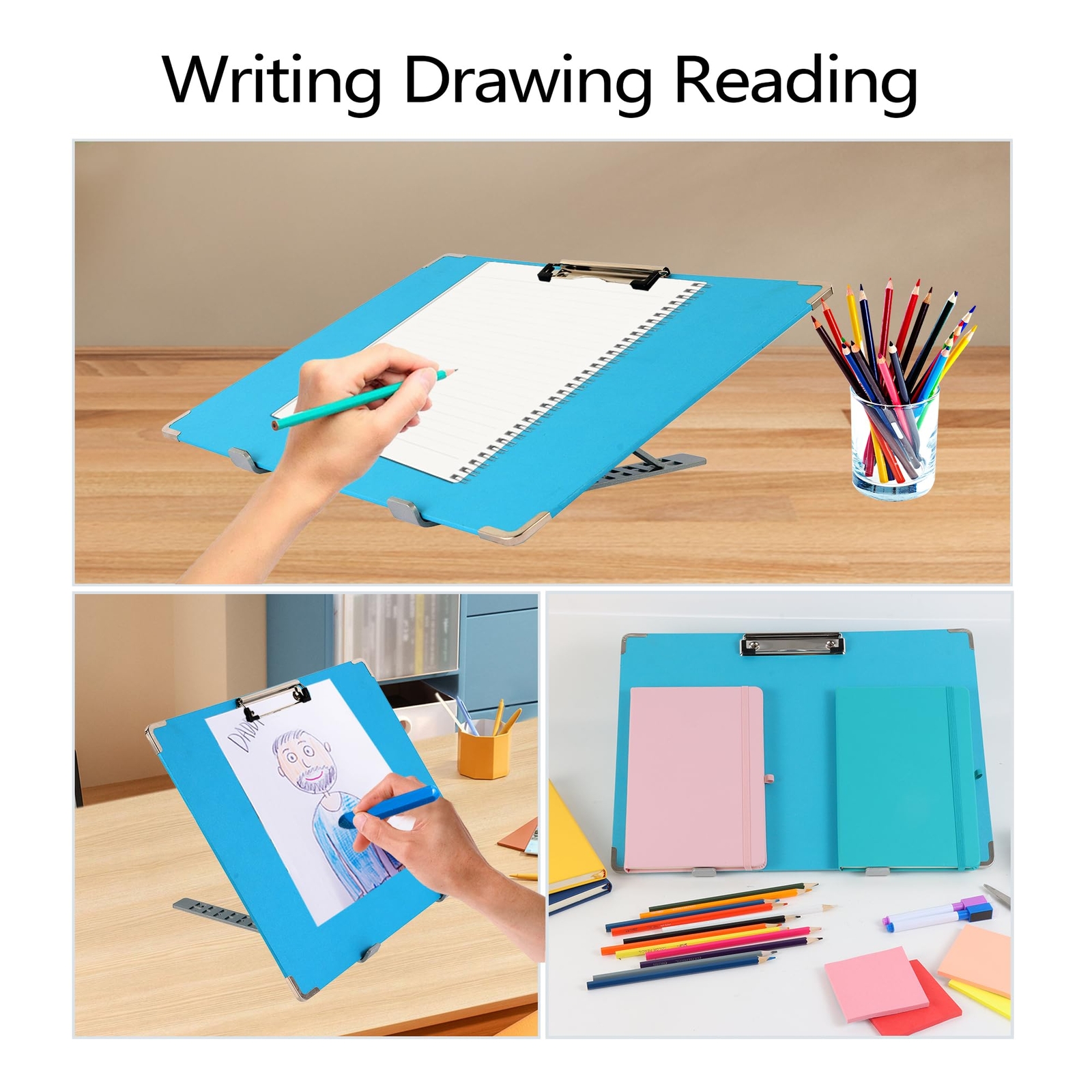 Slant Board for Writing 16 x 12 Inch Adjustable Tilted Writing Board Sloped S…
