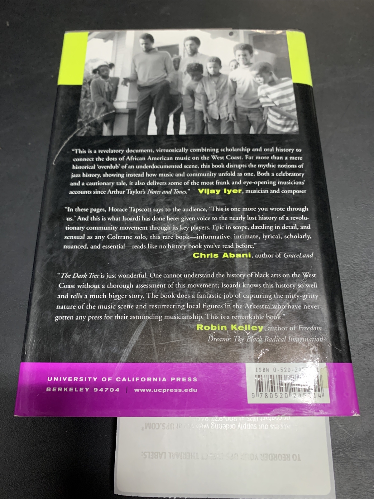 The DARK TREE ~ Jazz and the Community Arts in Los Angeles by Steven L. Isoardi.