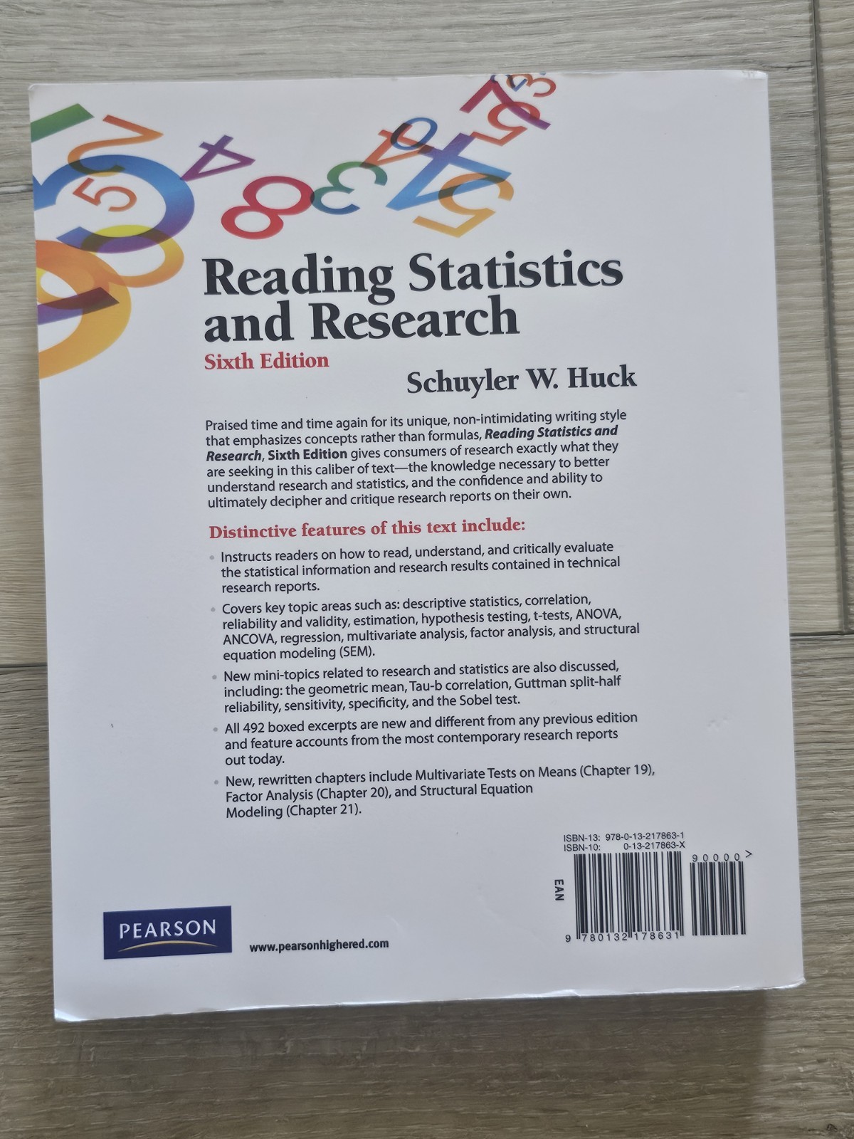 Reading Statistics and Research 6th Edition Schuyler Huck