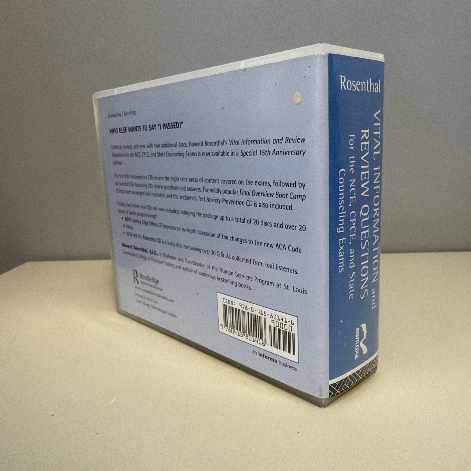 CD Vital Information & Review Questions for NCE CPCE State Exam (Missing Disc 1)