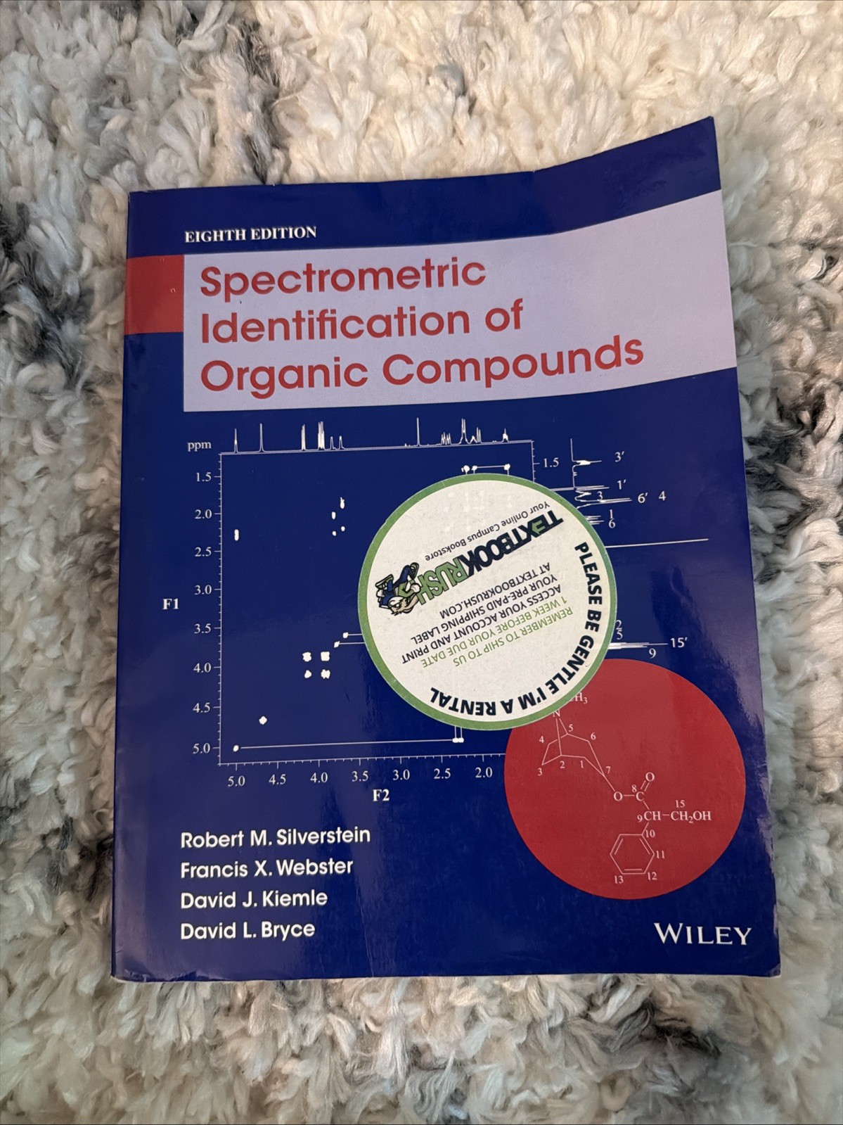 Spectrometric Identification of Organic Compounds – Paperback – GOOD