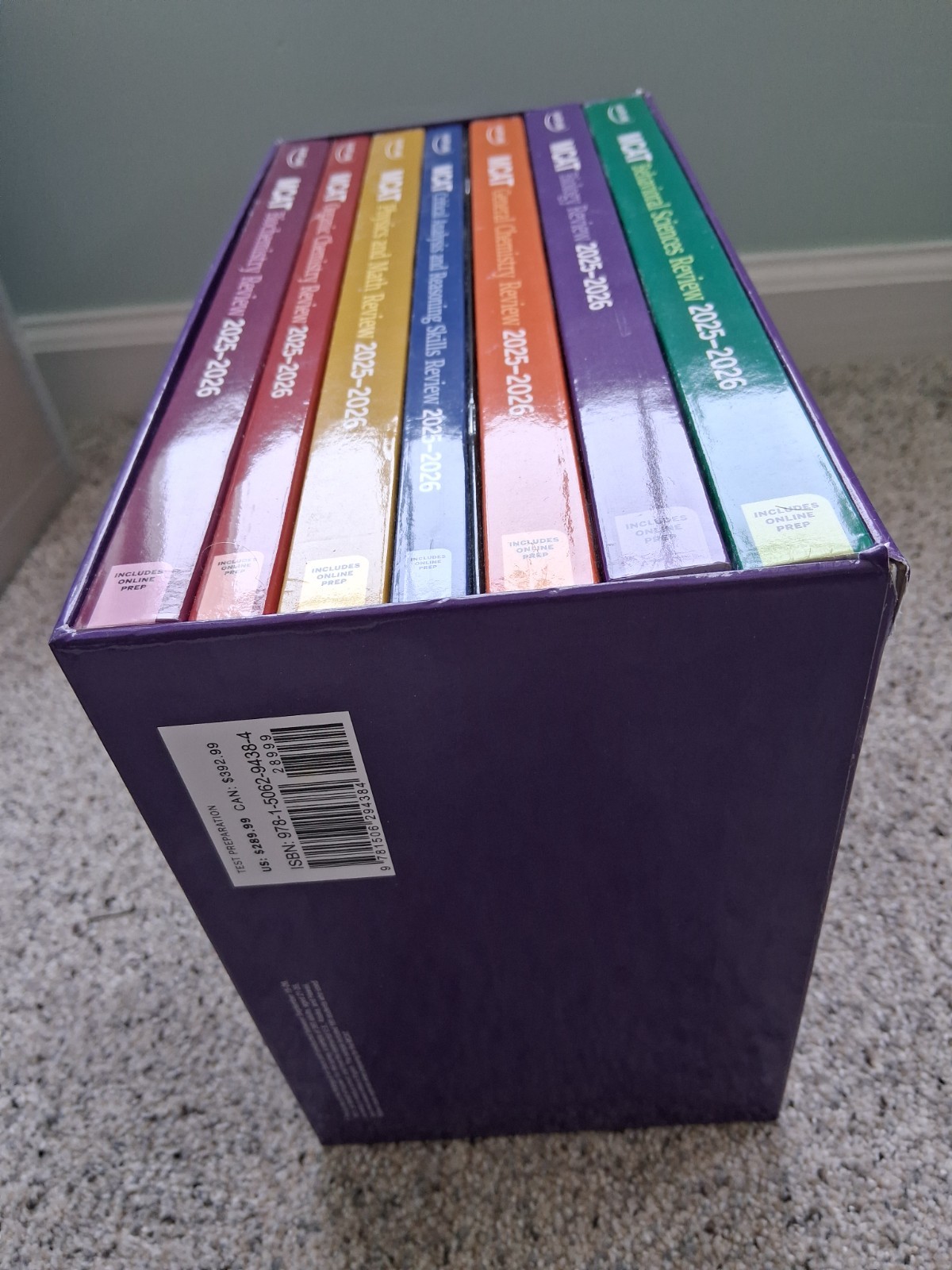 MCAT Complete 7-Book Subject Review – Kaplan- Like New!