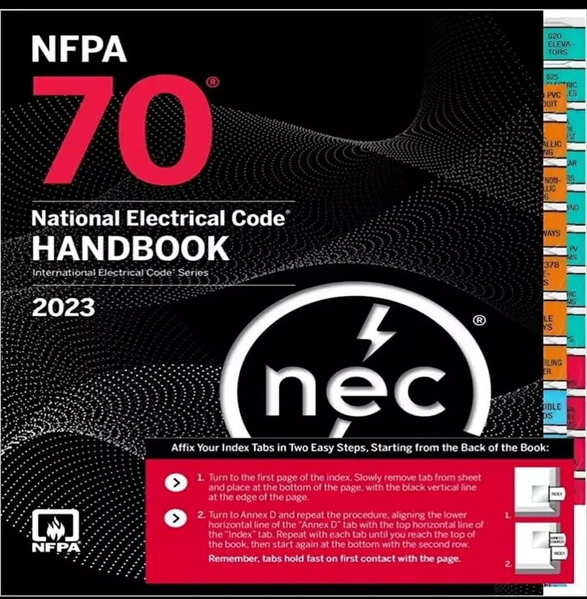 NFPA 70 National Electrical Code with 2023 HANDBOOK WITH TAB