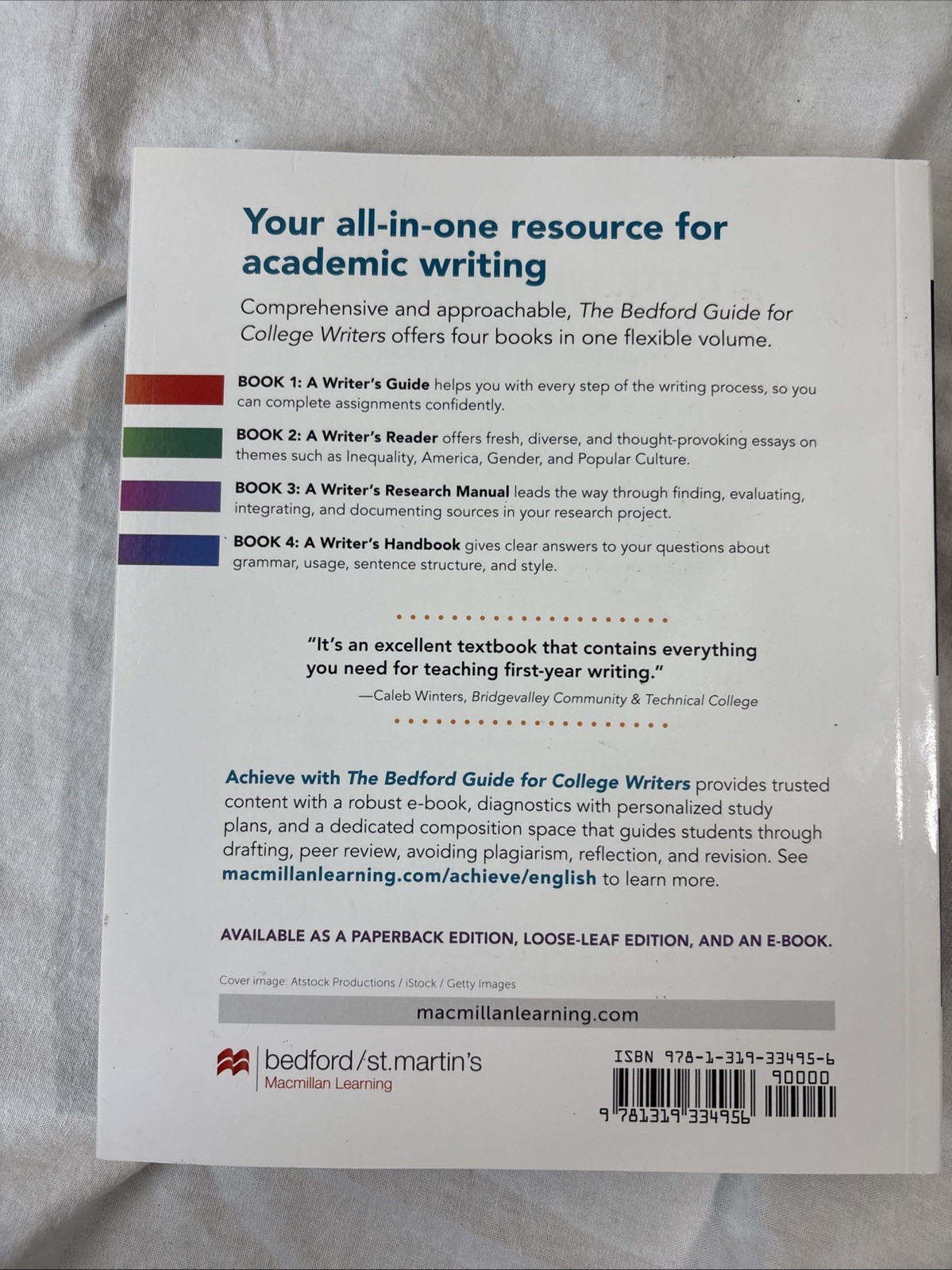 Bedford Guide for College Writers with Reader, Research Manual & Handbook 13 Ed