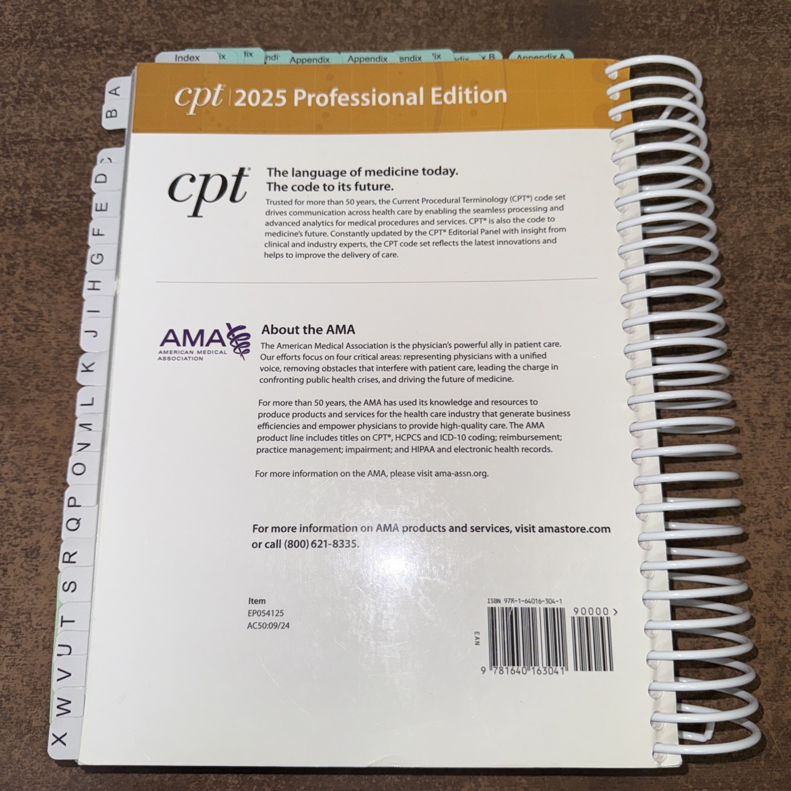 CPT 2025 Professional Edition Text Book by American Medical Association
