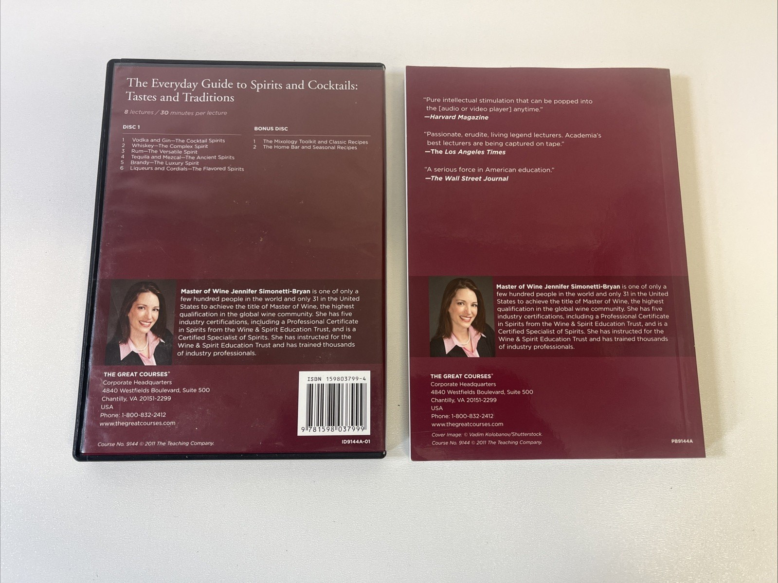The Great Courses The Everyday Guide to Spirits and Cocktails Book and 2 DVD Set