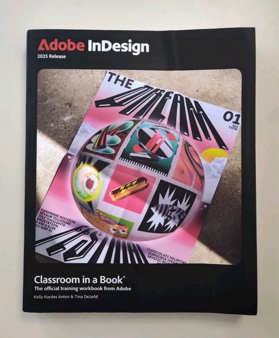Adobe In Design 2025 Paperback Textbook Softcover Book