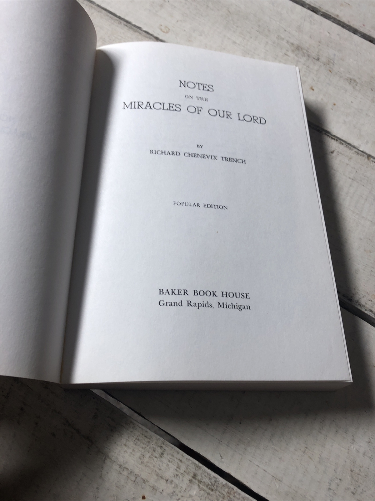 Notes on the Miracles of Our Lord Best seller Paperback