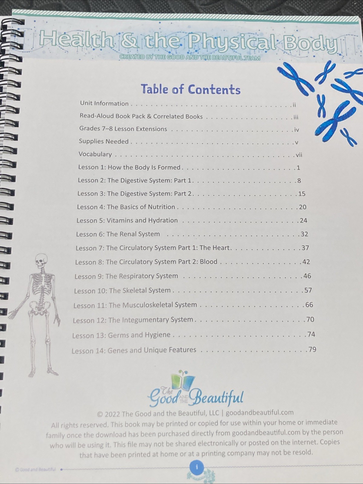The Good & The Beautiful HEALTH AND THE PHYSICAL BODY 3-8 Science Unit Study