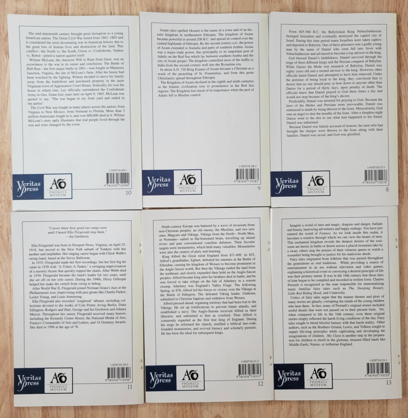 Phonics Museum Readers 1-31 Veritas Press Classical Christian Homeschooling
