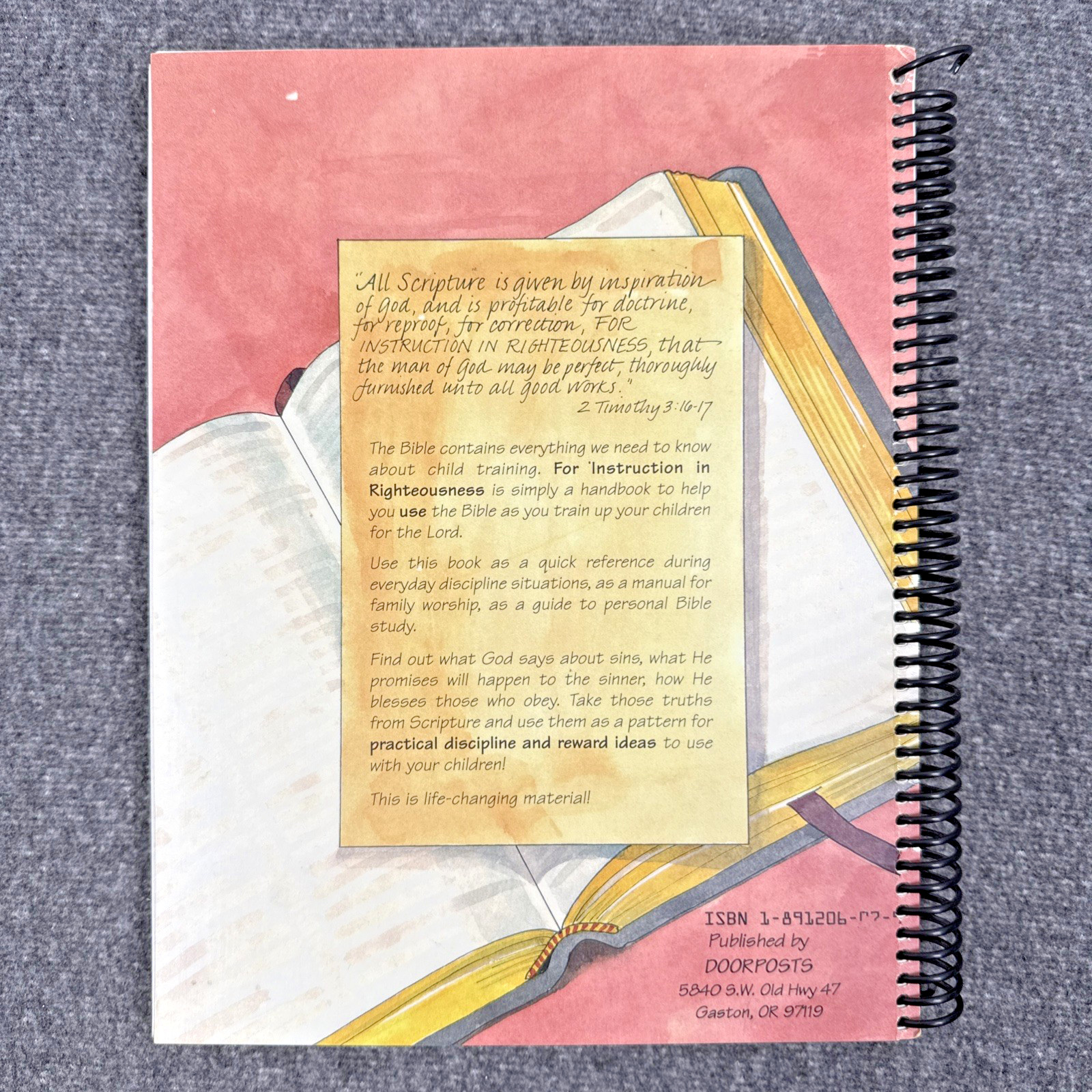 For Instruction in Righteousness (DoorPosts) Pam Forster 1995 Revised Edition