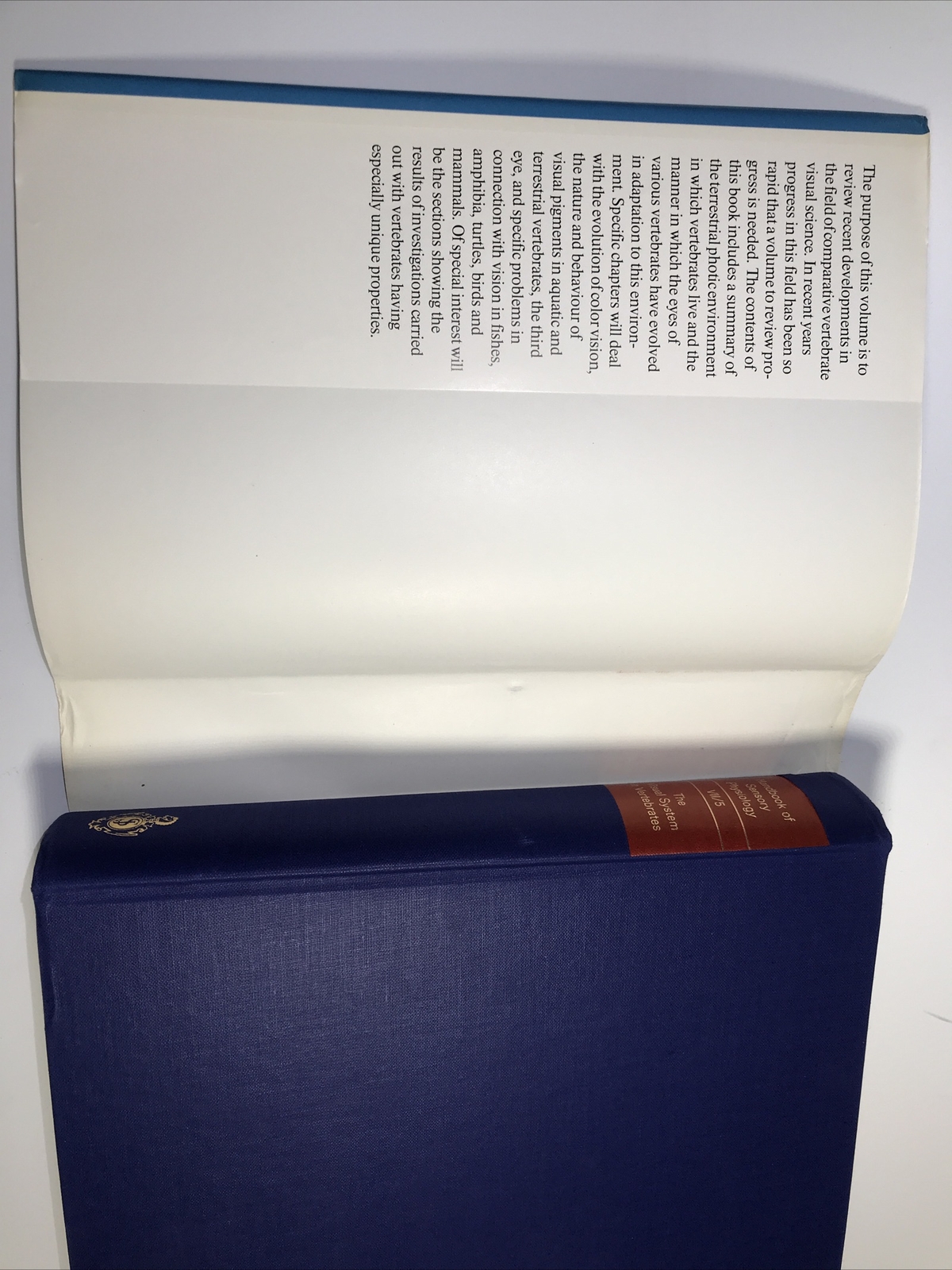 Handbook of Sensory Physiology Volume VII/5 The Visual System in Vertebrates