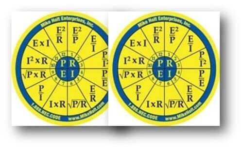 2023 Mike Holt’s NEC Tabs (Color Coded) with 2 Ohm’s Law Stickers Pamphlet
