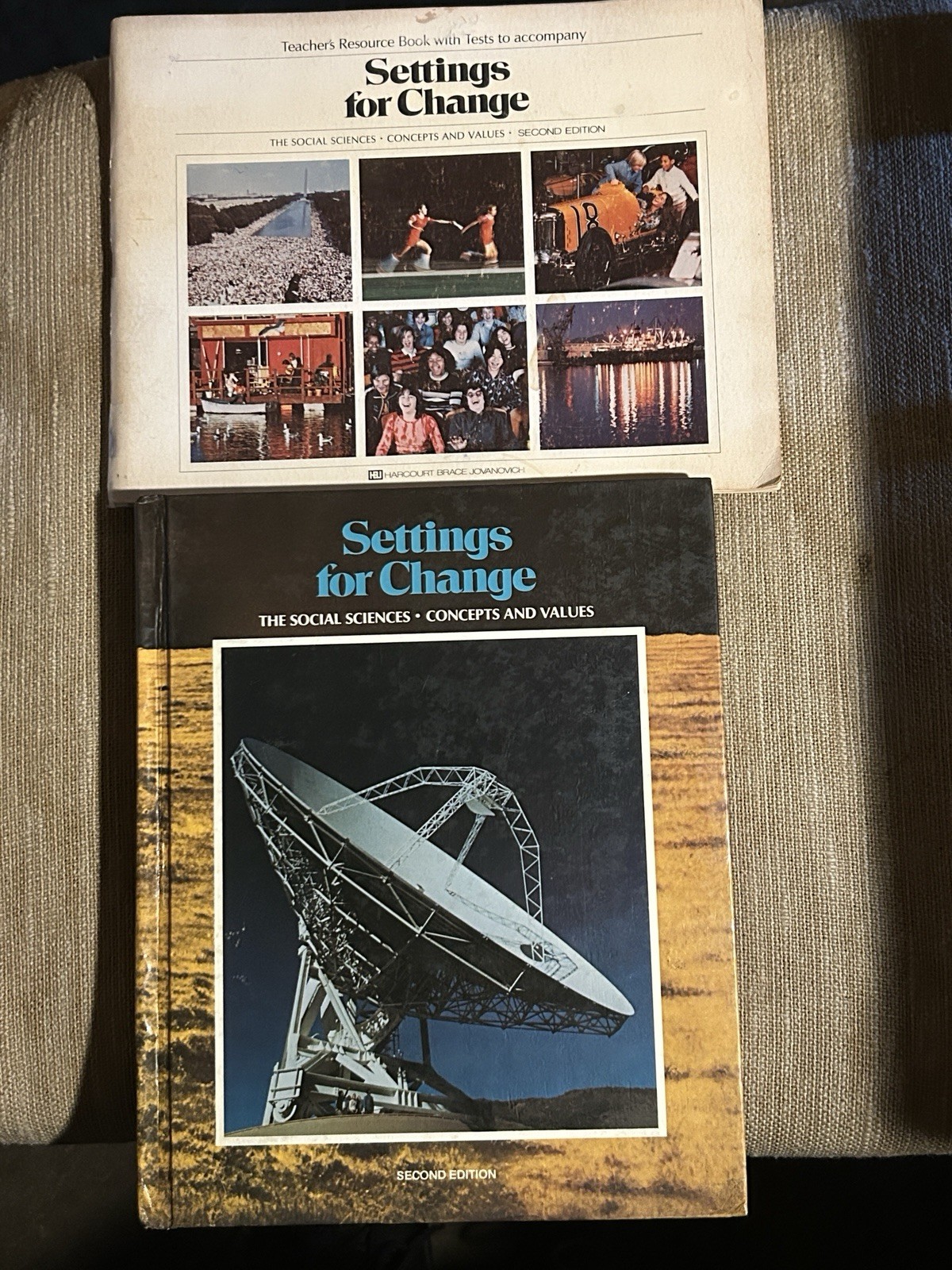 Vtg So-Sci Txtbk ‘Settings For Change The Social Sciences- Concepts & Values ‘77
