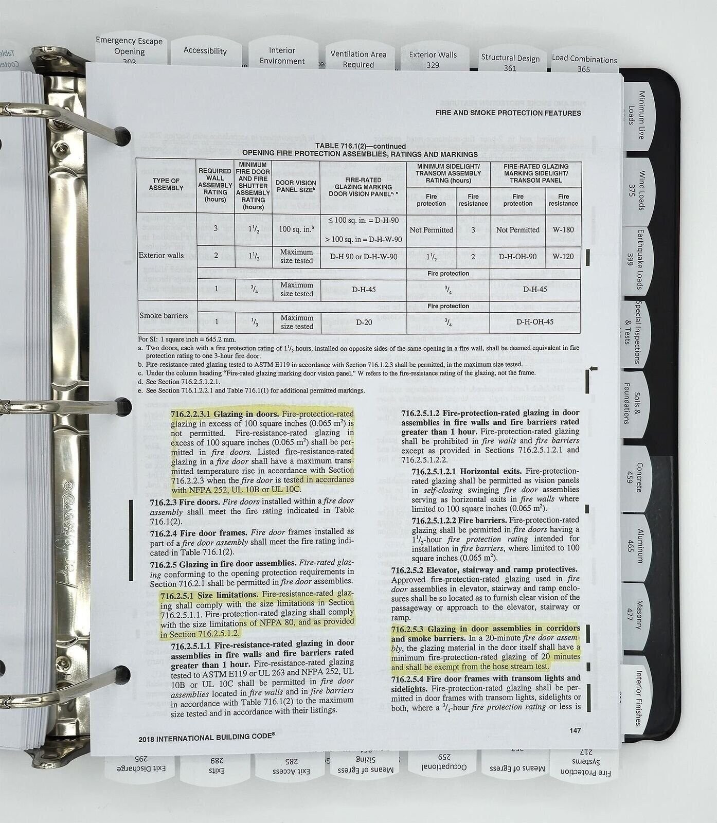 Highlighted and Tabbed – 2018 International Building Code – from Exam Books