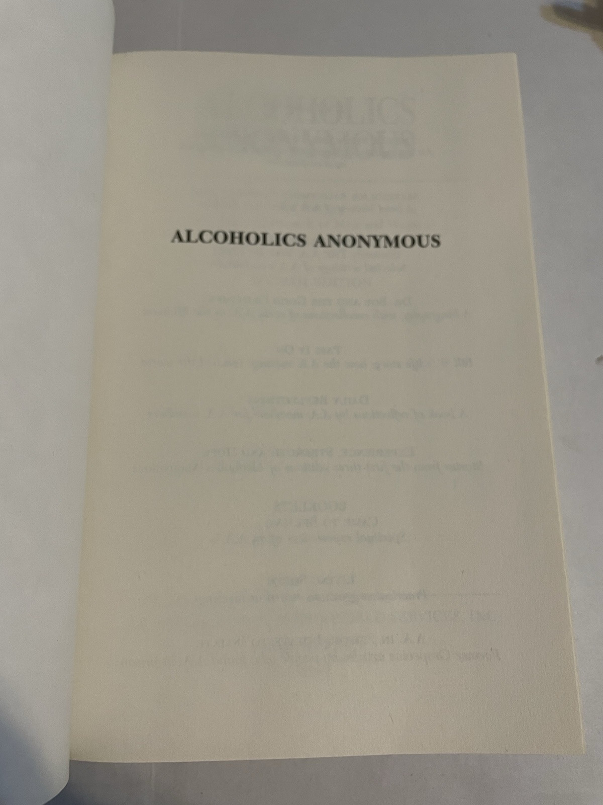 Alcoholics Anonymous, Large Print Trade Paperback Large Type Edition