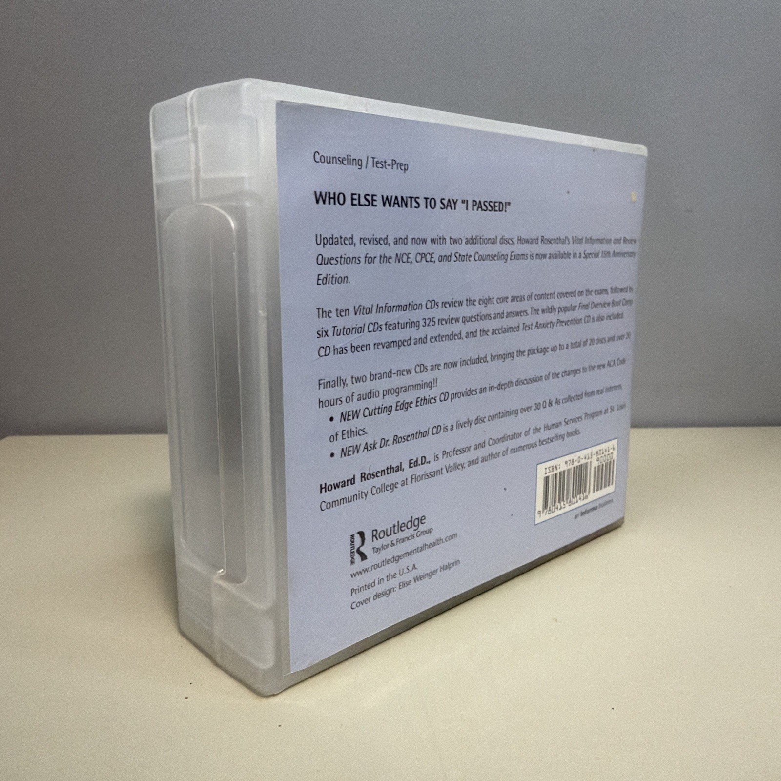 CD Vital Information & Review Questions for NCE CPCE State Exam (Missing Disc 1)