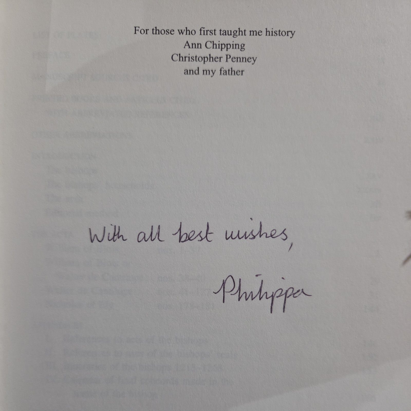 English Episcopal Acta 13 Worcester(1218-1268) by Philippa M Hoskin signed 1997
