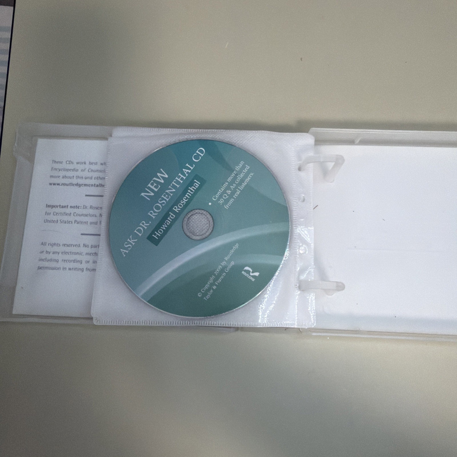 CD Vital Information & Review Questions for NCE CPCE State Exam (Missing Disc 1)