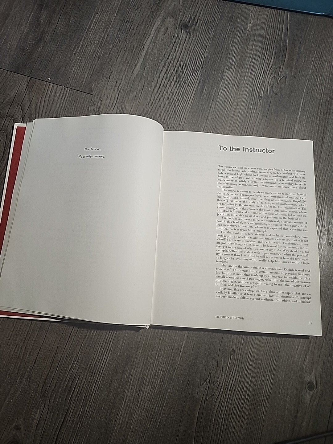 Mathematics An Appreciation Michael Bernkopf Hardcover 1975