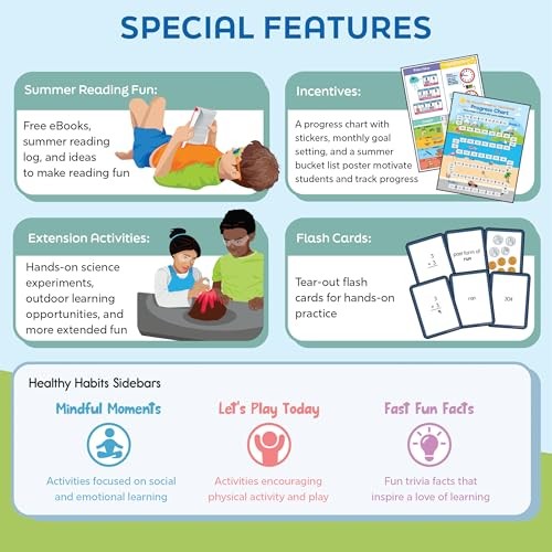 Summer Learning Workbook 2nd to 3rd Grade 160 Pages Fun Activities and Progre…