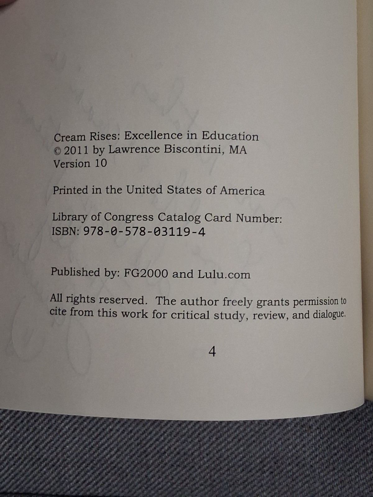 Cream Rises: Excellence in Private & Group Fitness Education – 2011, Paperback