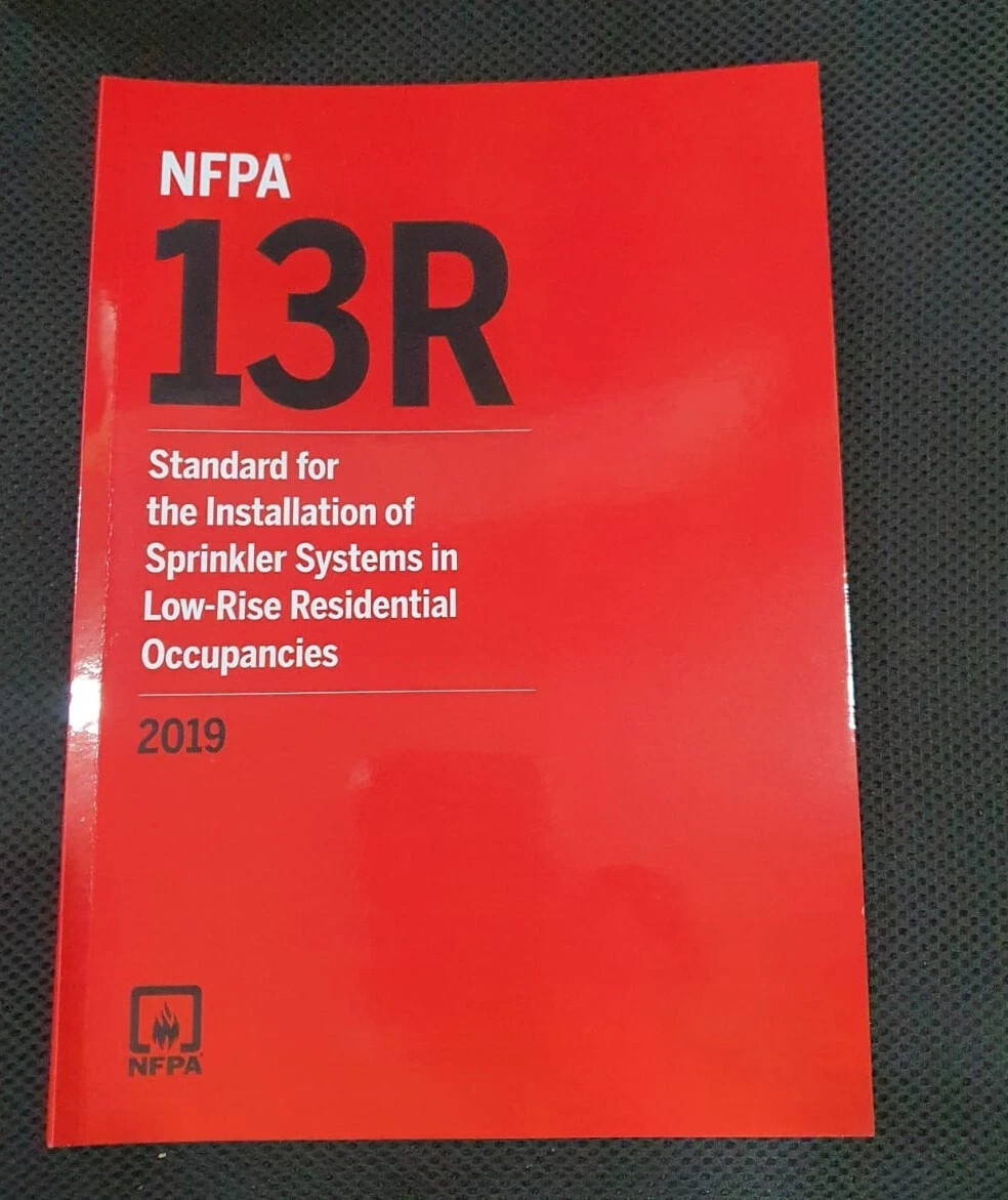 NFPA 13R Standard for the Installation of Sprinkler Systems 2019 USA STOCK
