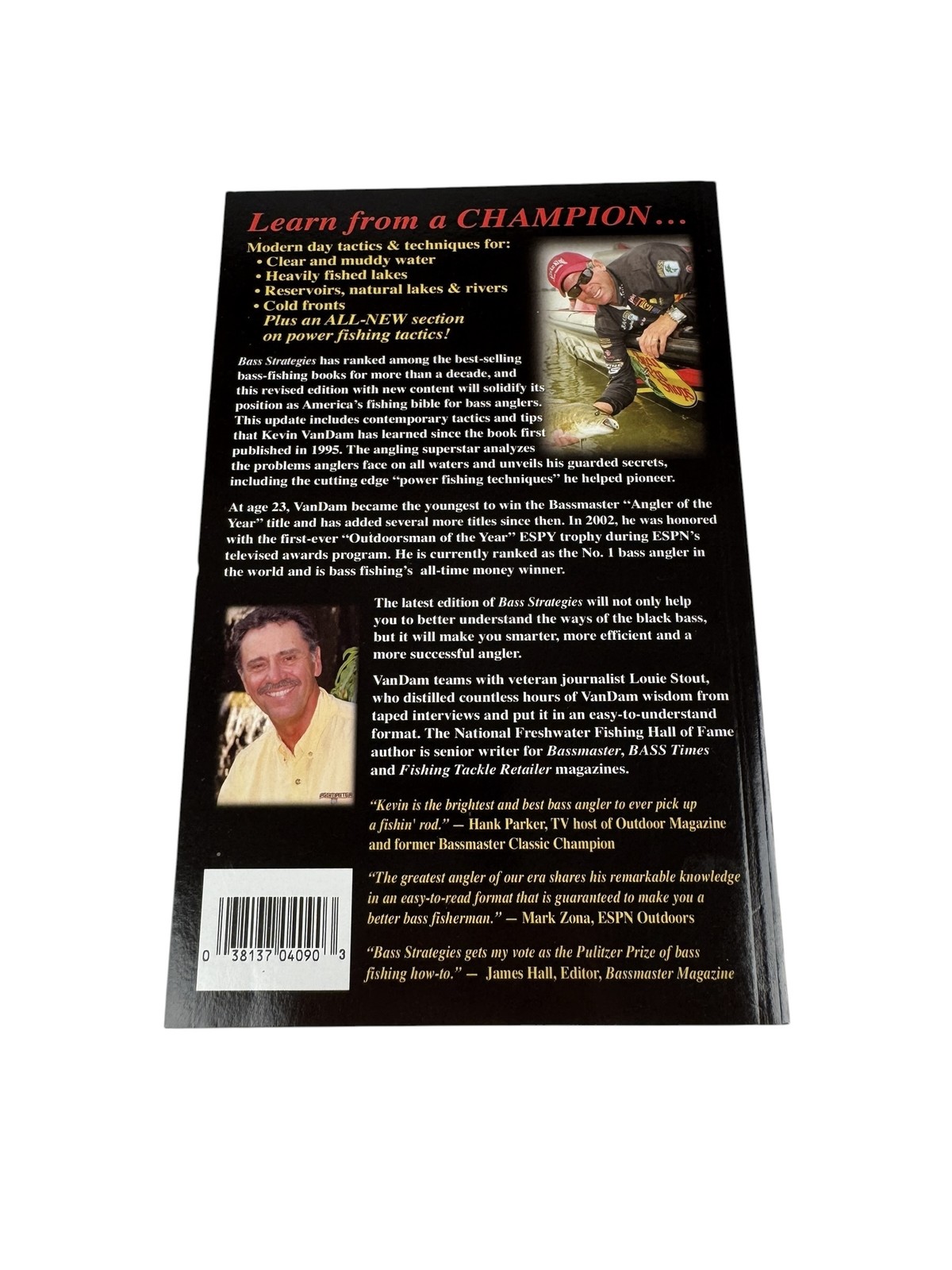 Kevin VanDam’s Bass Strategies Revised Edition Fishing Handbook Hot New Tips